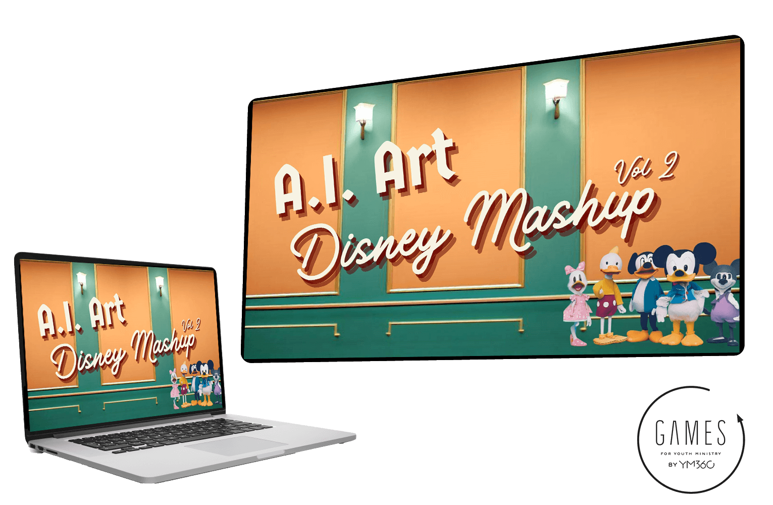 A.I. Art: Disney Mashup Volume 2