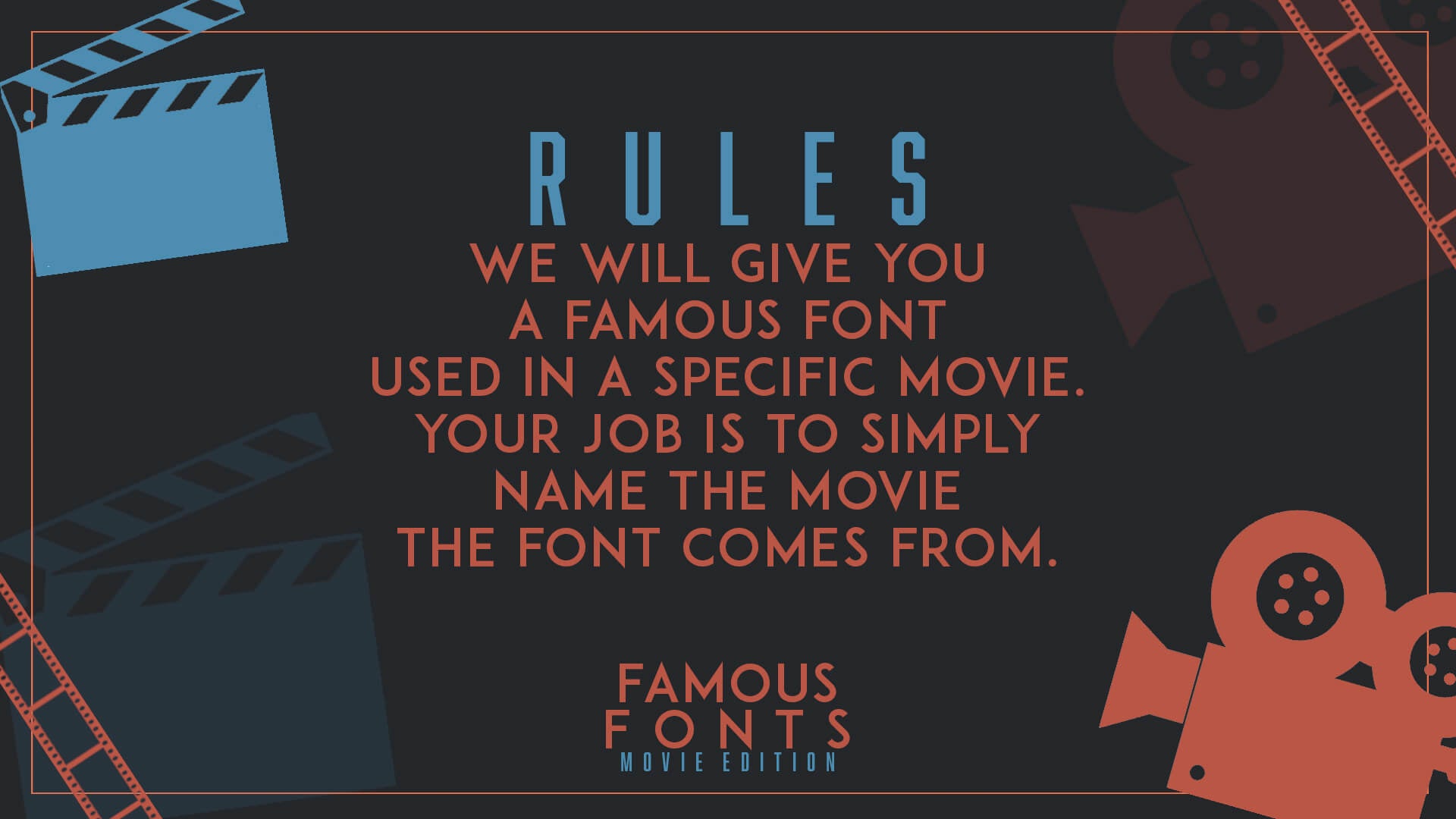 Famous Fonts: Movie Edition