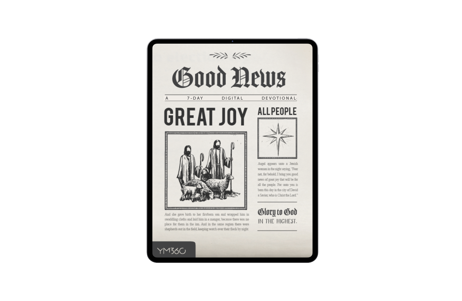 [DOWNLOADABLE VERSION] Good News, Great Joy, All People: A 7-Day Christmas and Advent Devotional