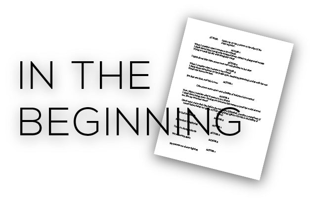 "In The Beginning" Script