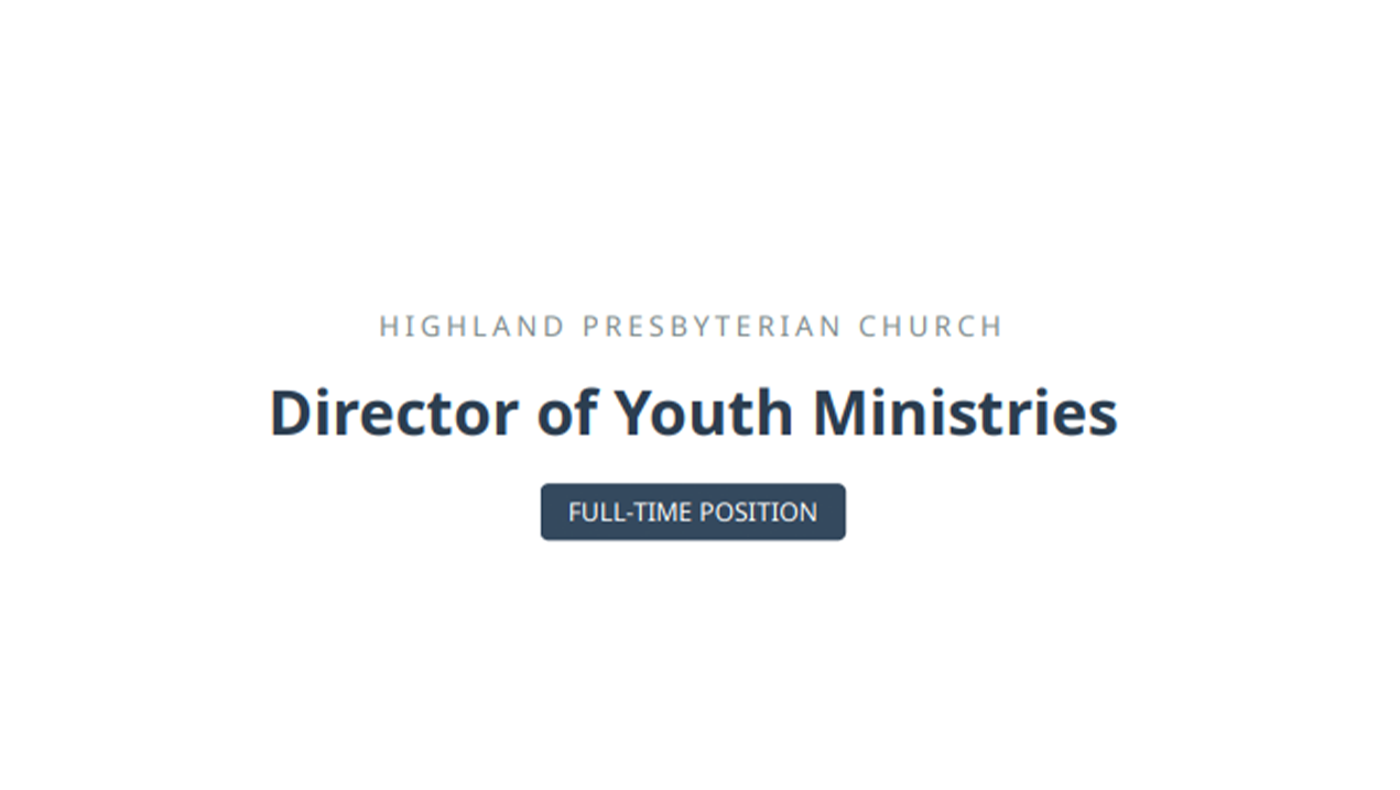 Director of Youth Ministries