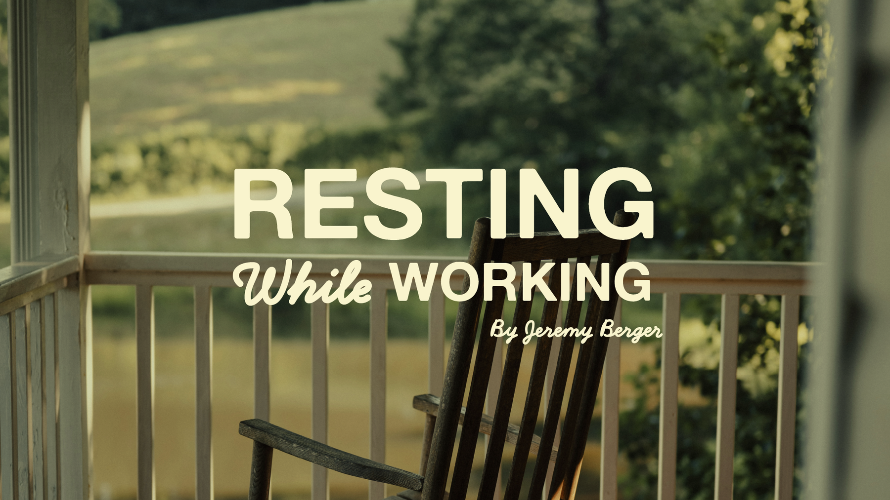 Resting While Working