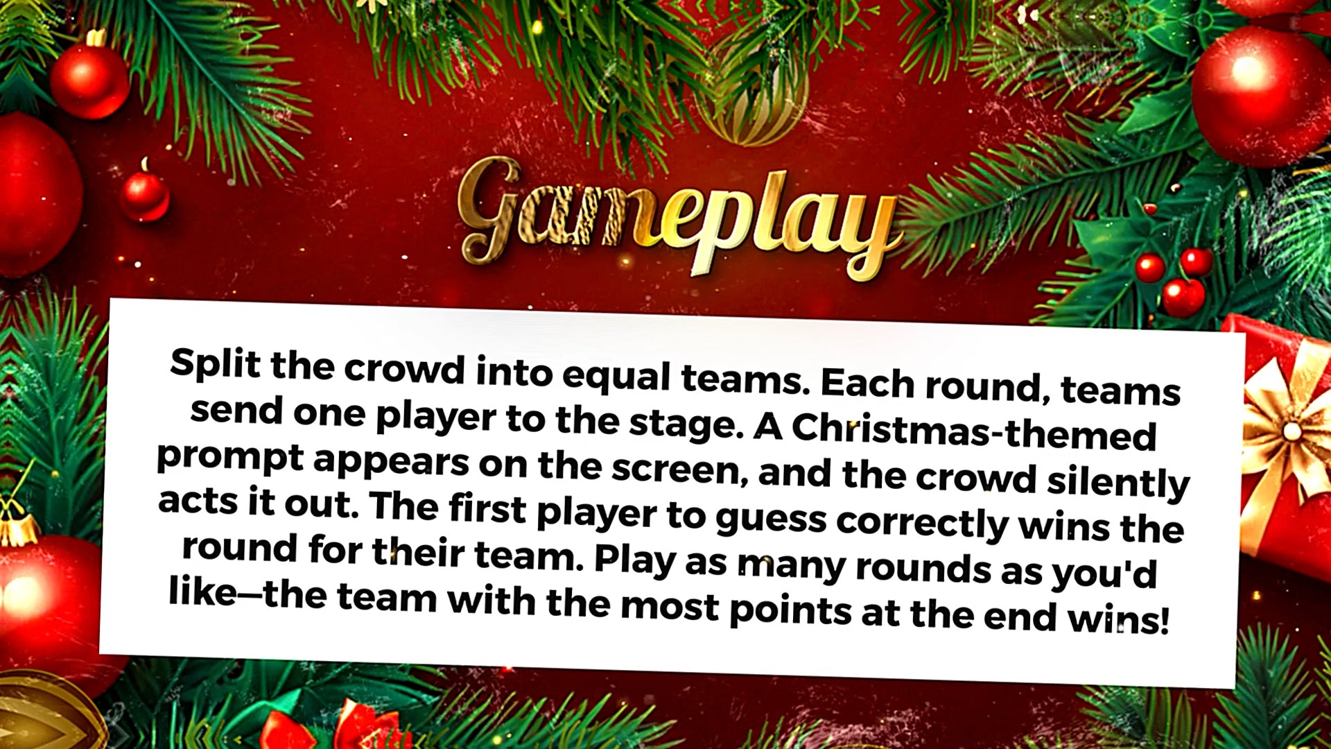 Crowd Cues: Christmas Edition