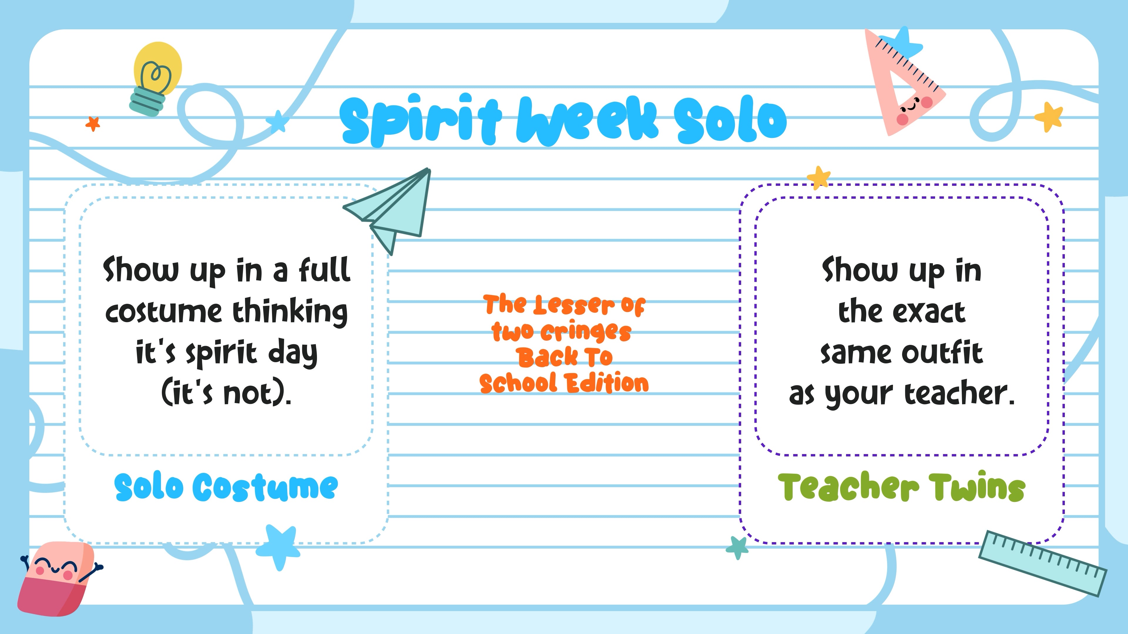 The Lesser Of Two Cringes - Back to School Edition