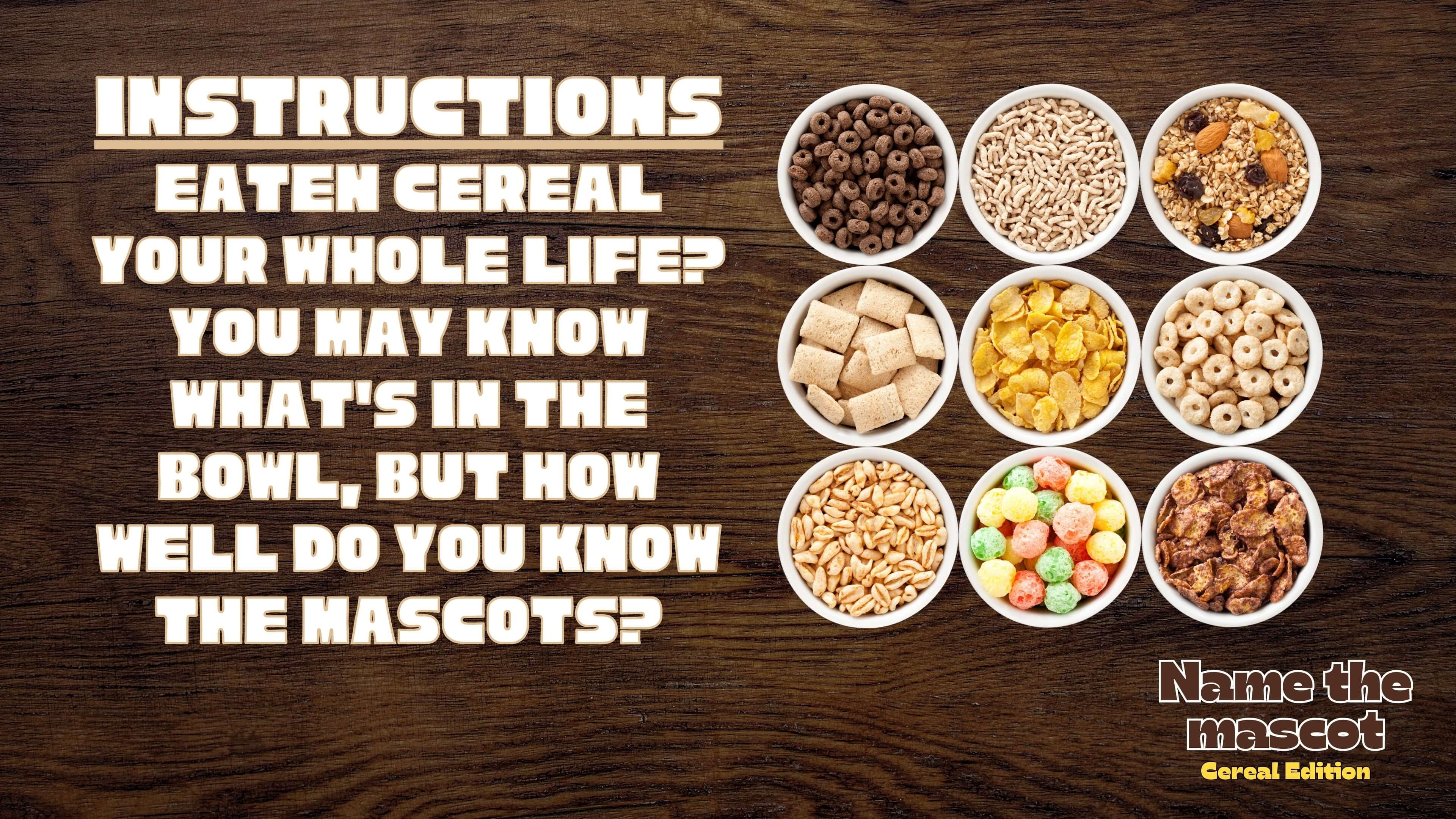 Name That Mascot: Cereal Edition