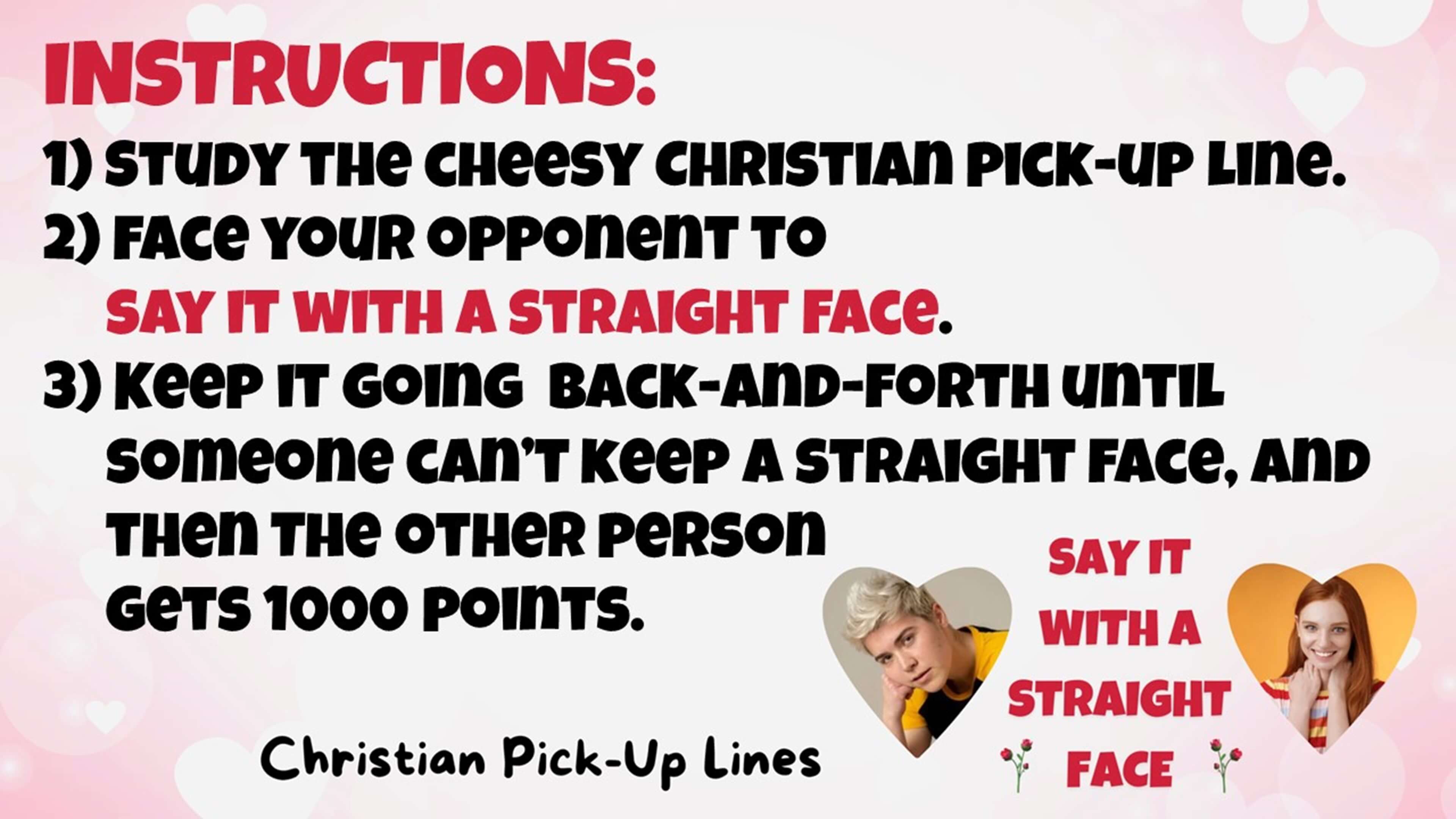 Say It With A Straight Face: Christian Pick-Up Lines