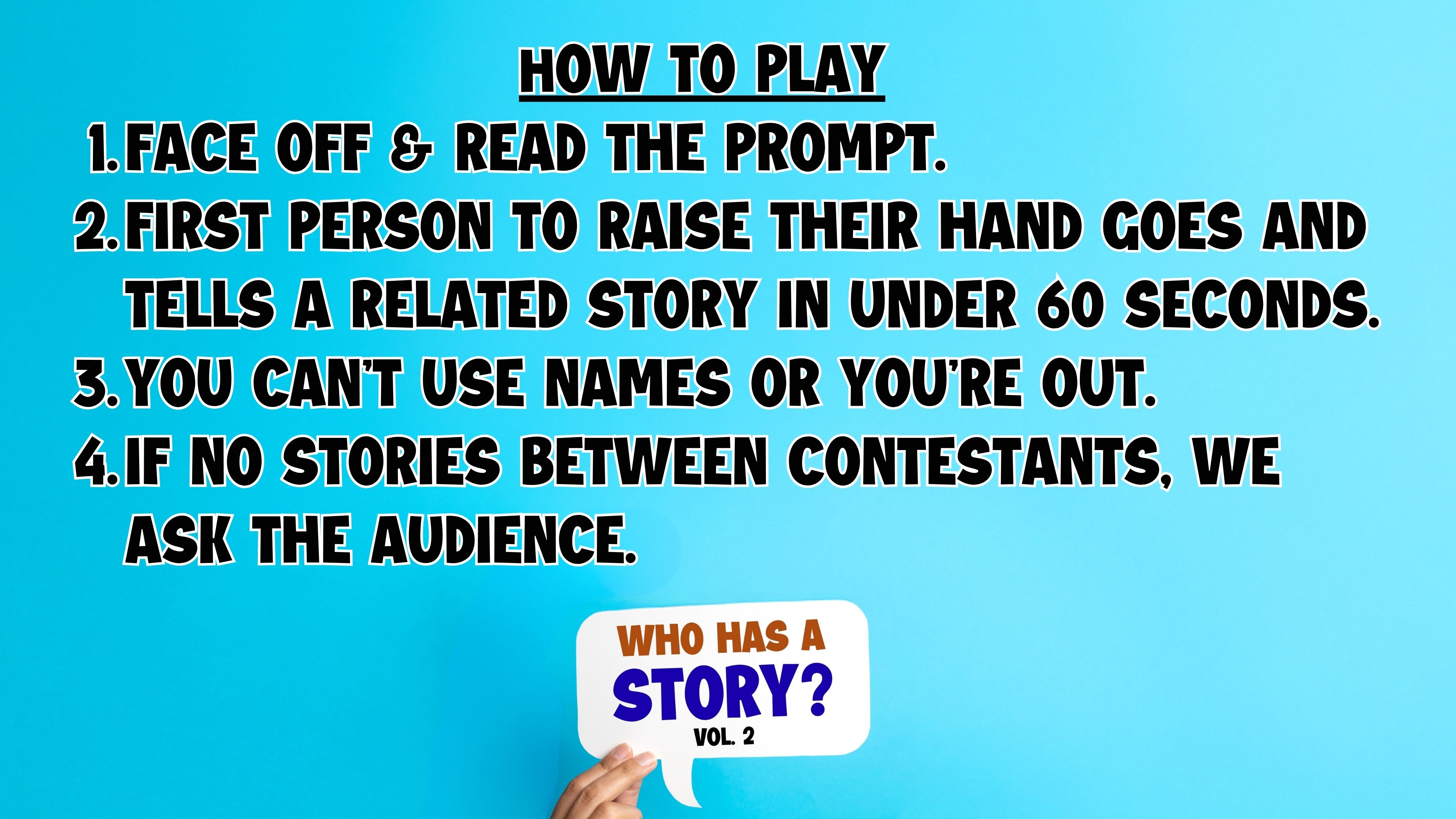 Who Has A Story? Vol 2