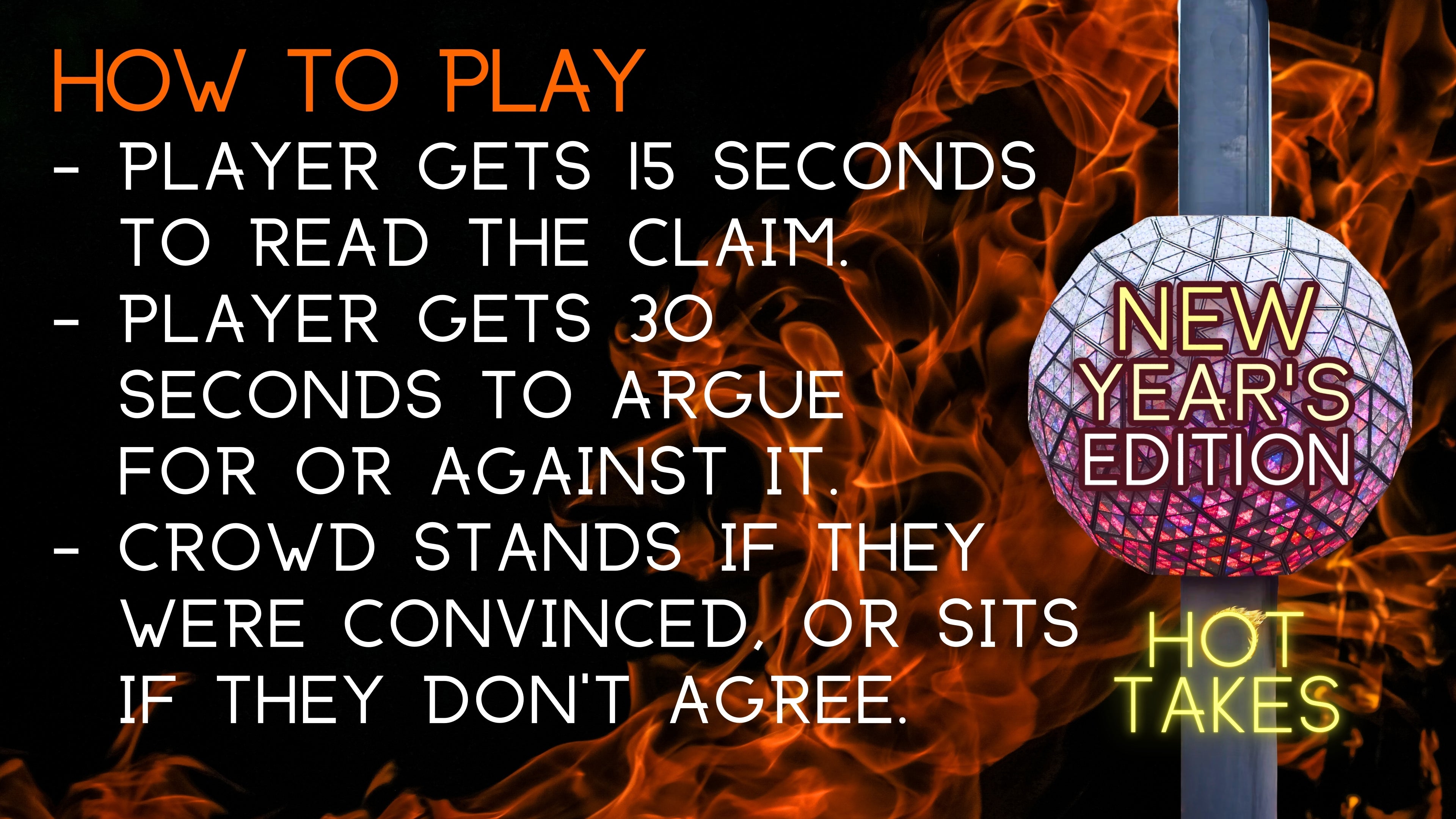 Hot Takes - New Year Edition