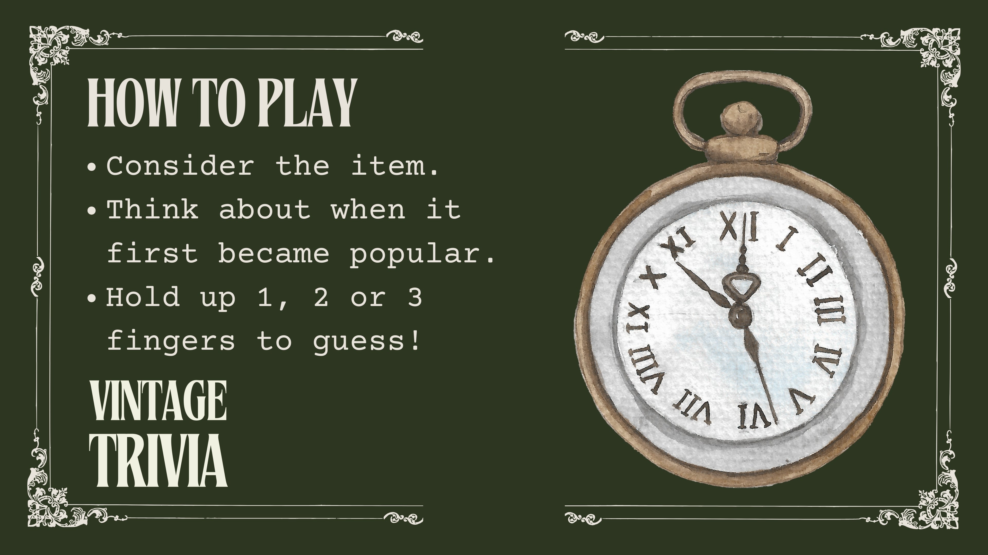 Vintage Trivia - Modern Era