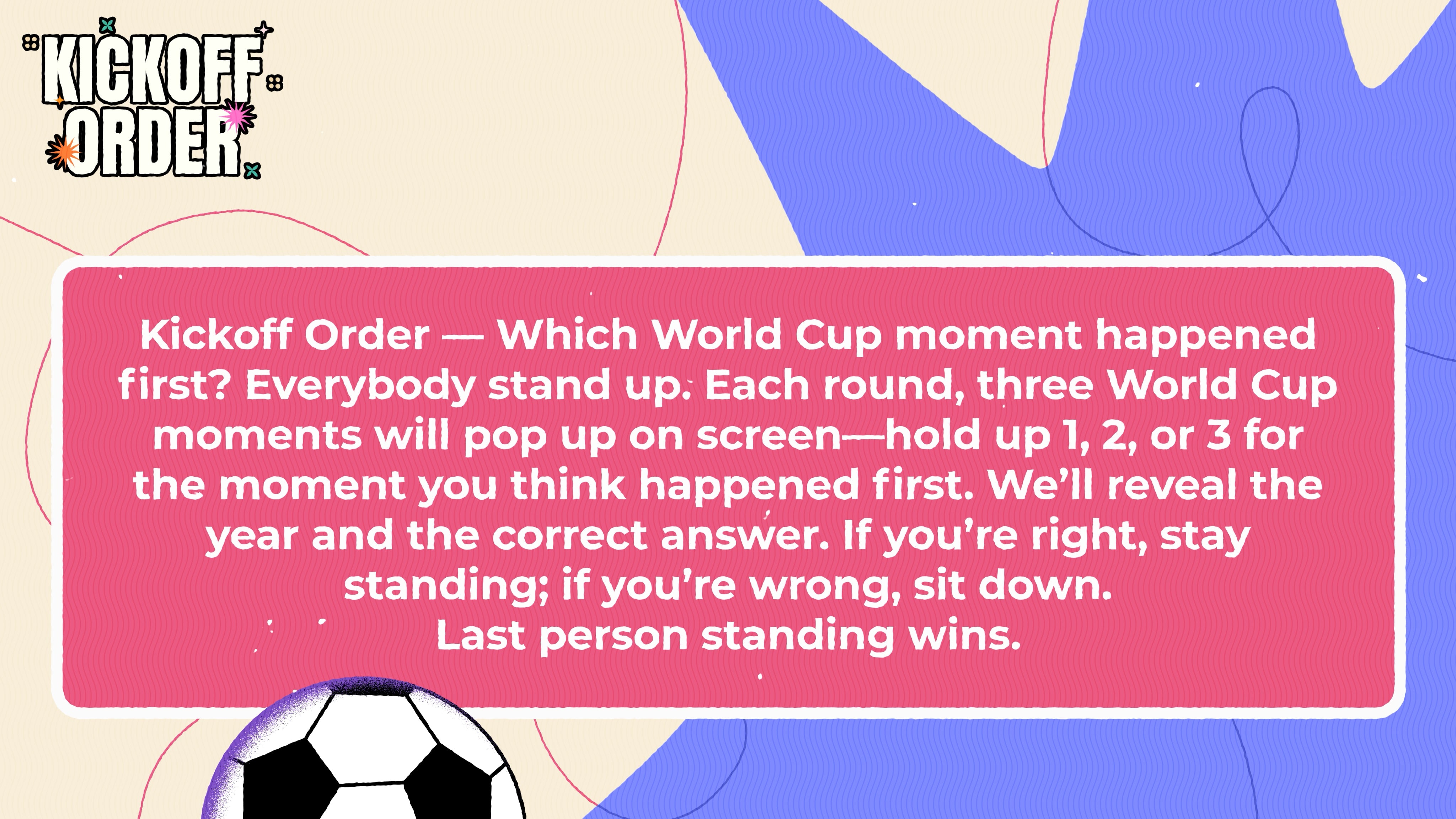 Kickoff Order