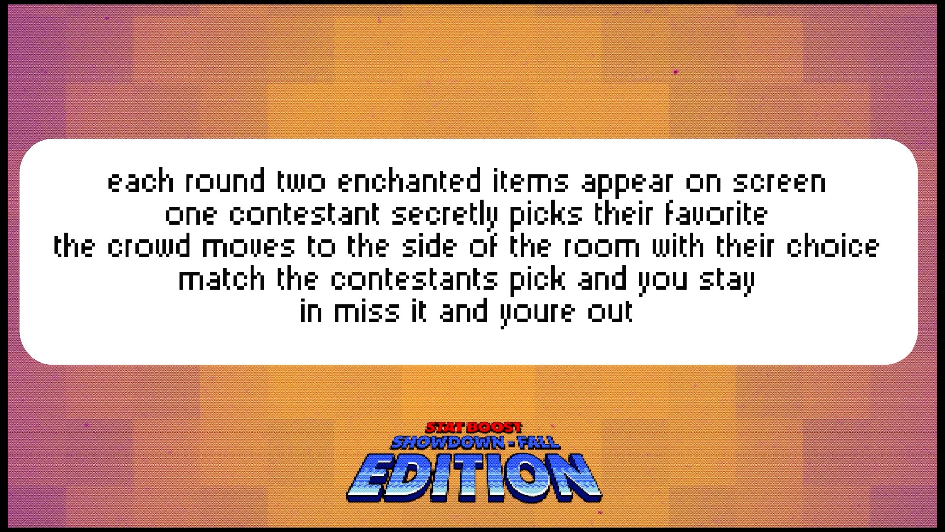 Stat Boost Showdown - Fall Edition