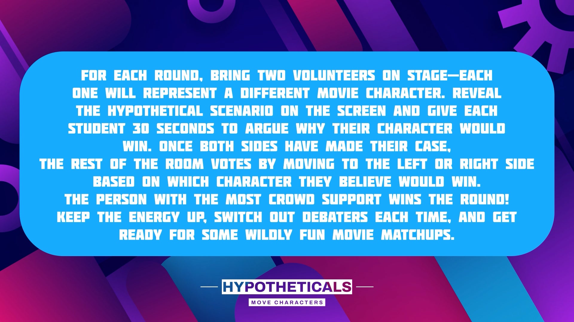 Hypotheticals - Movie Characters