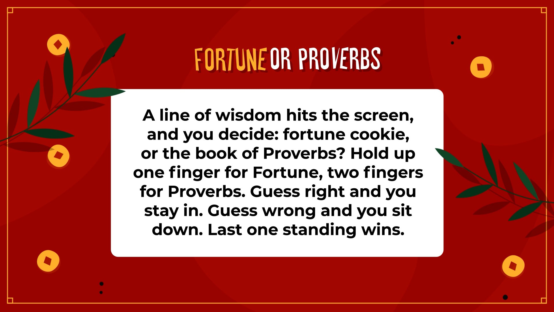 Fortune or Proverbs