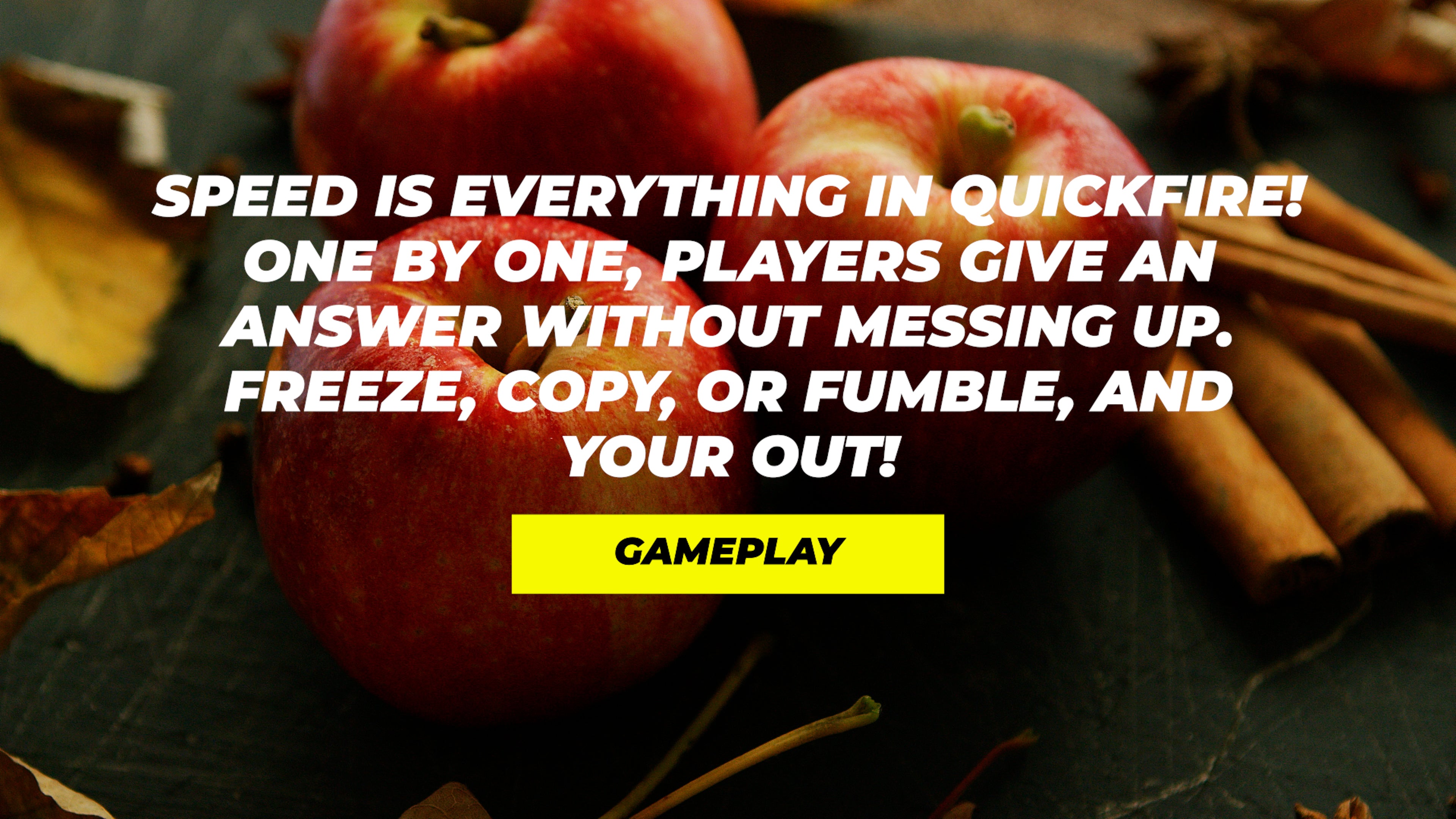 Quickfire - Fall Edition