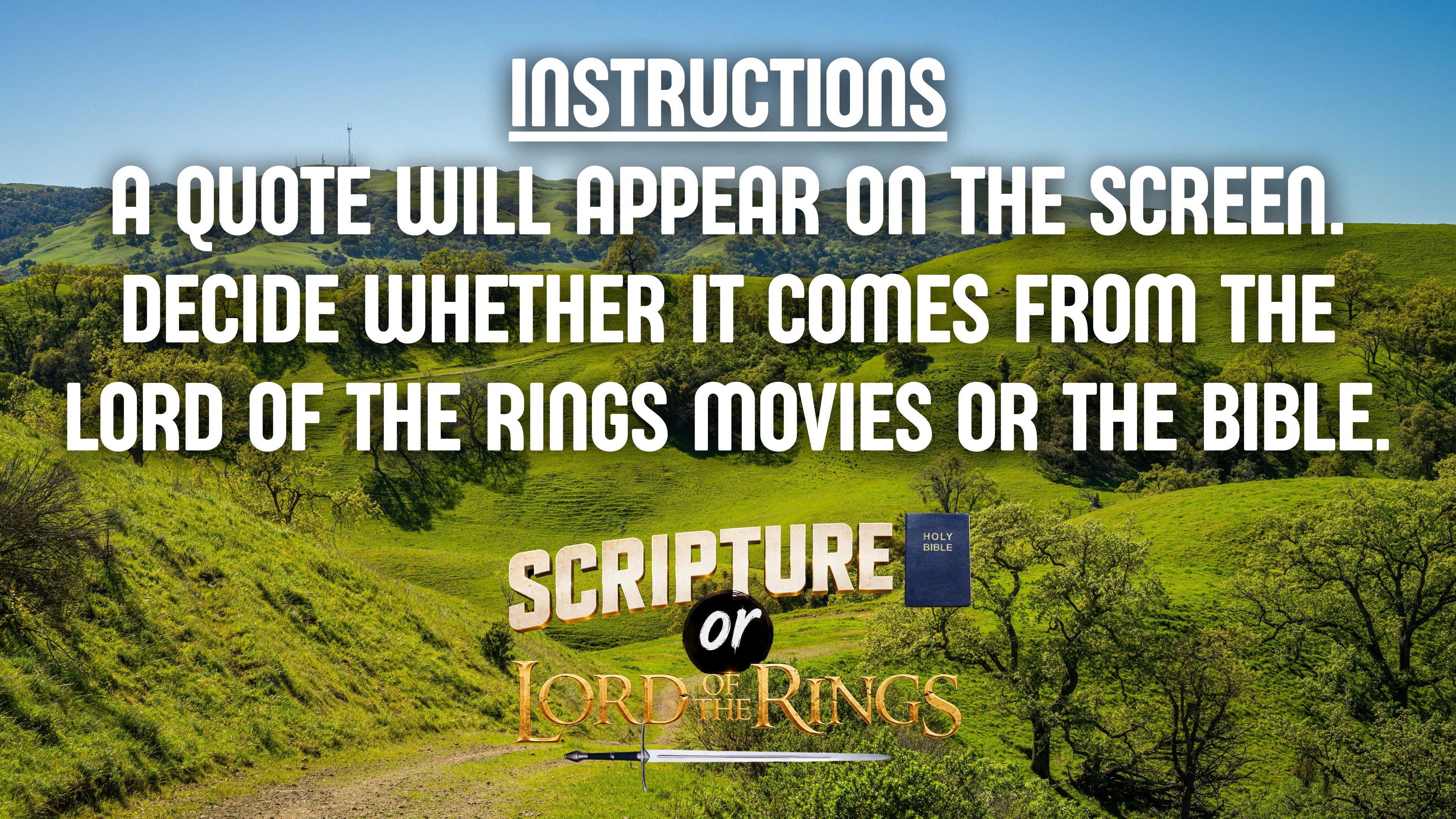 Scripture or Lord of the Rings
