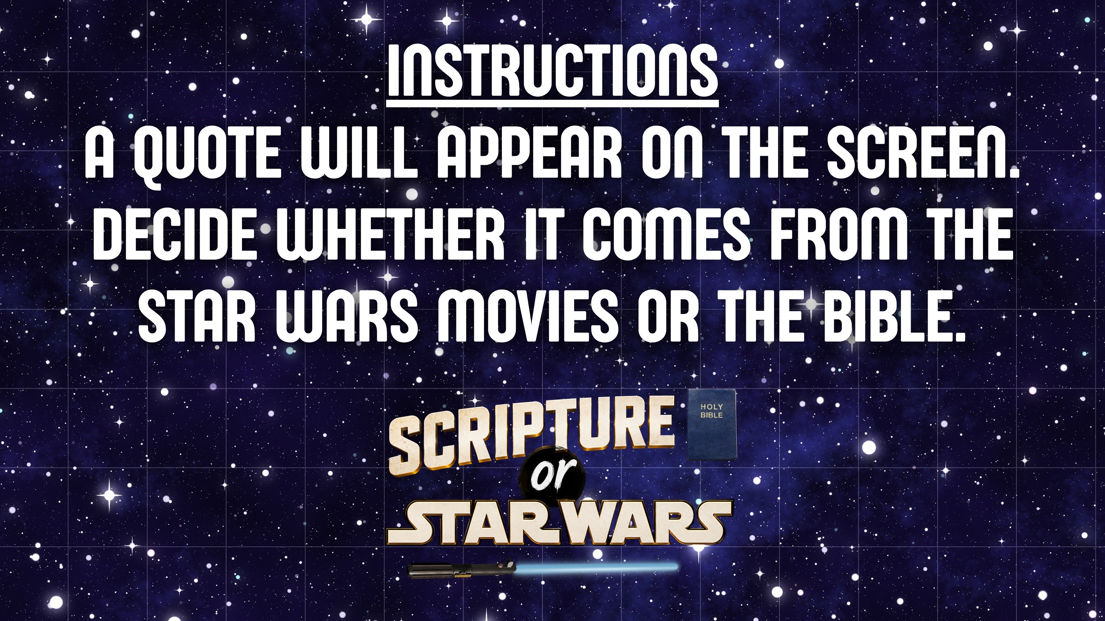 Scripture or Star Wars