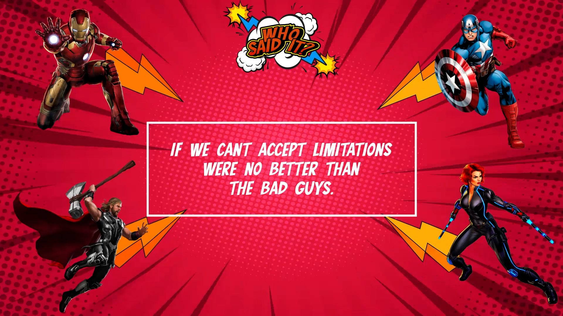 Who Said It - OG Avengers Edition