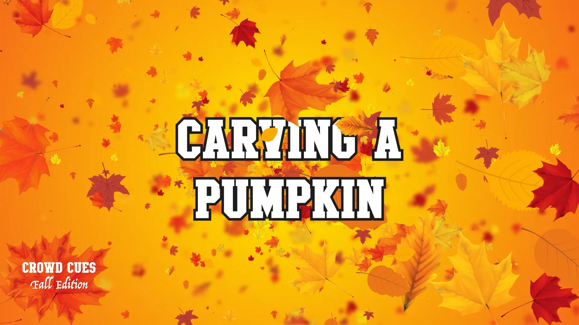 Crowd Cues - Fall Edition