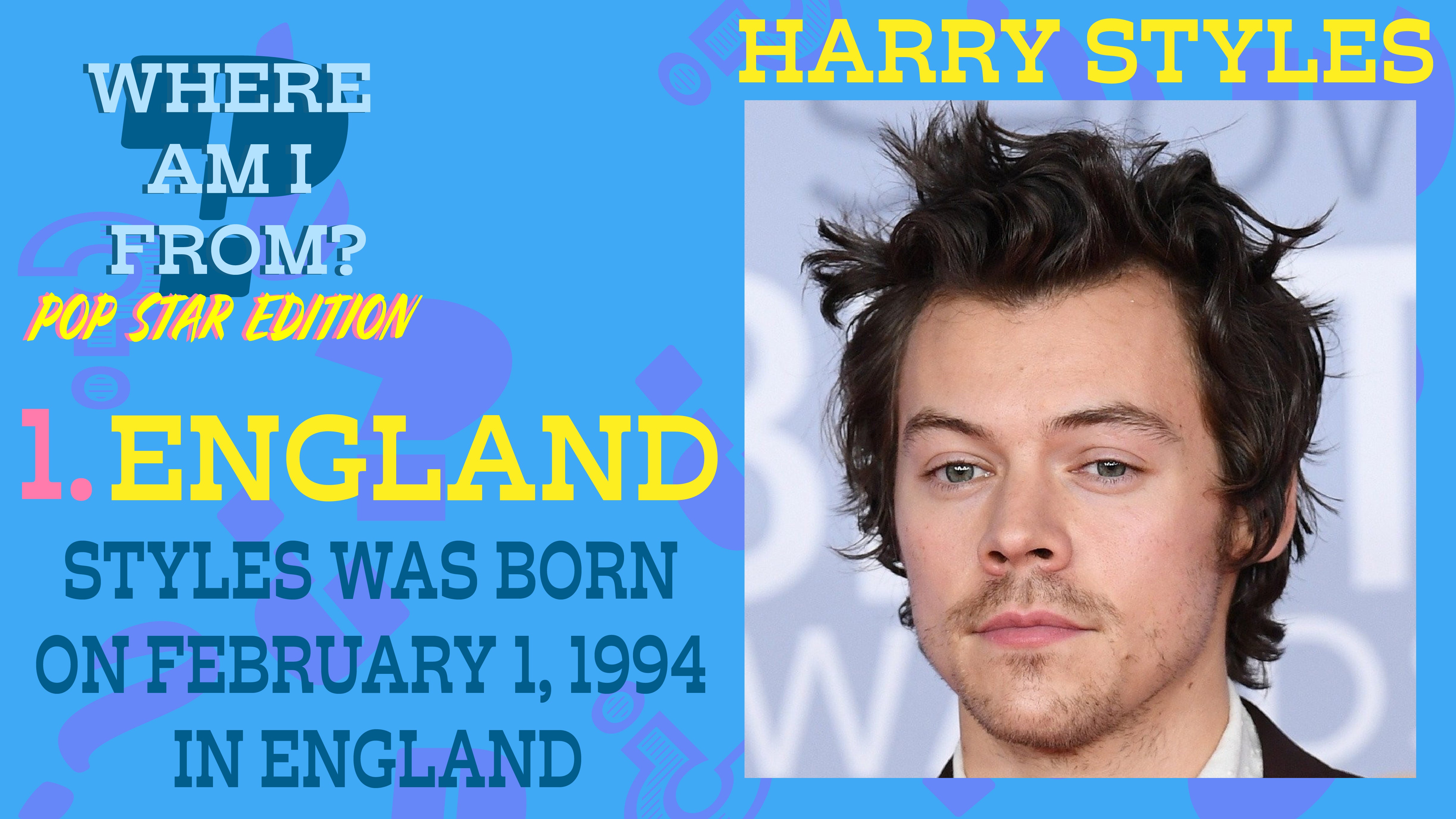 Where Am I From? Pop Star Edition