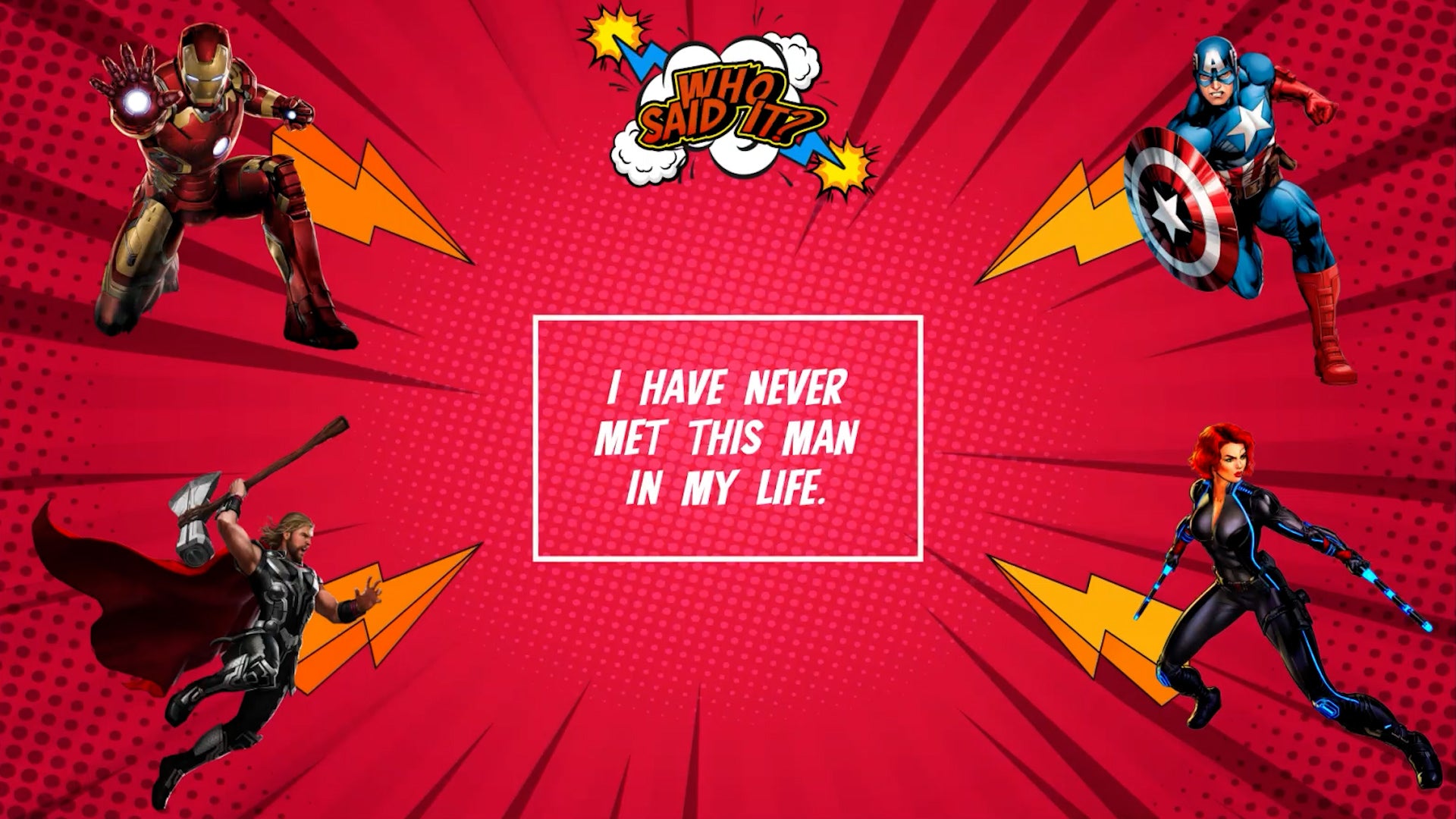 Who Said It - OG Avengers Edition