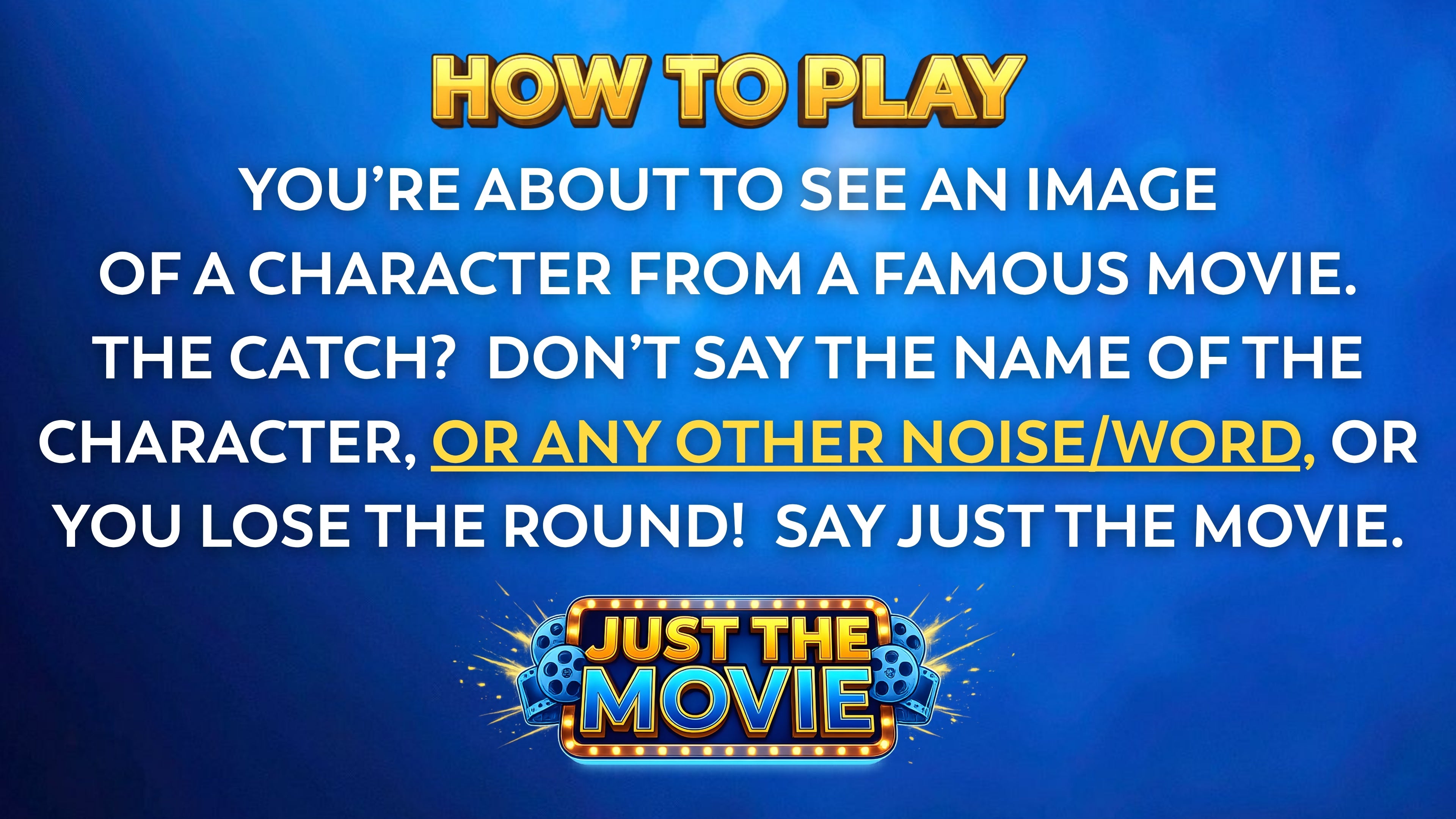Just Say The Movie - Animated Movies Edition