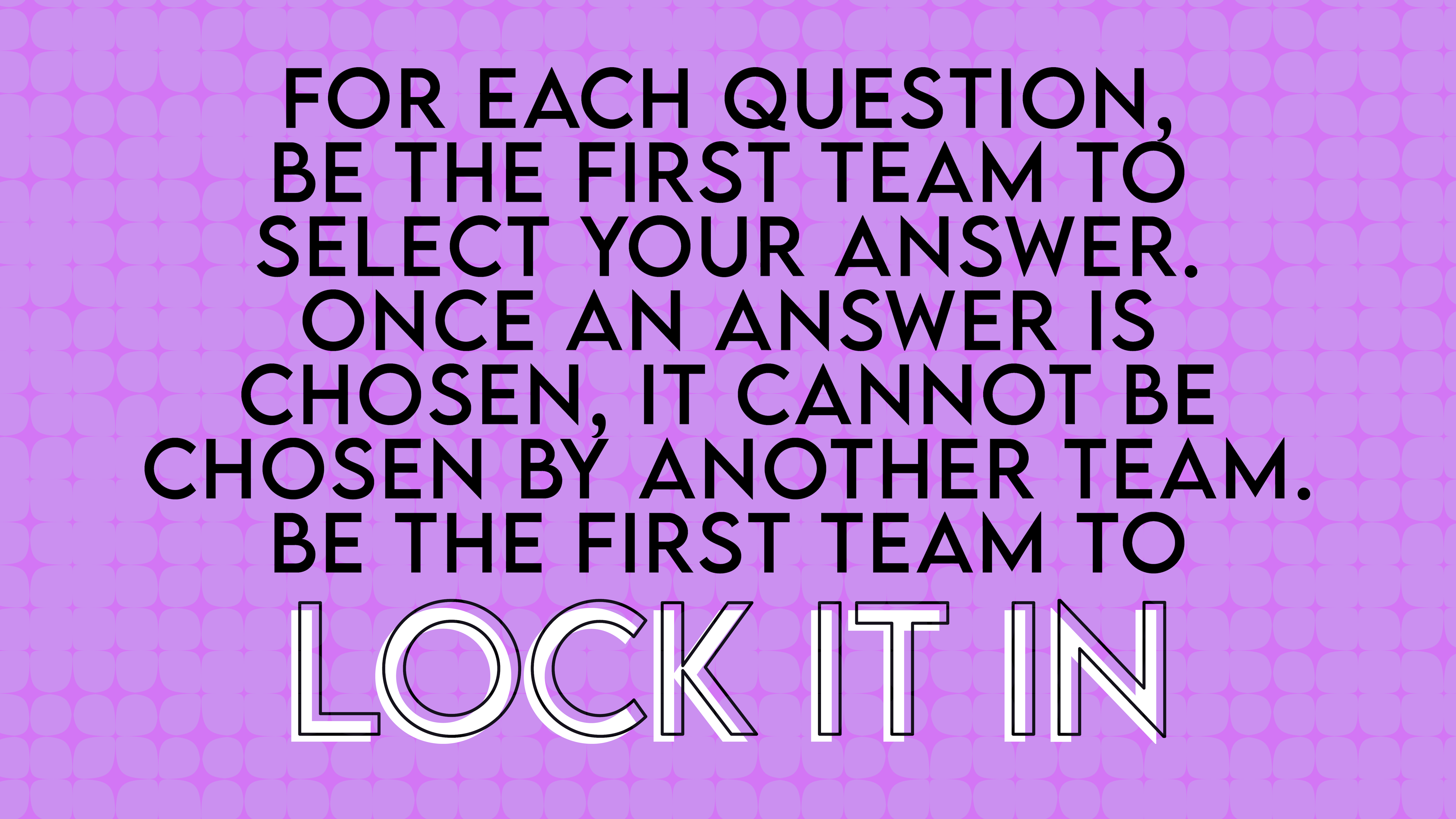 LOCK IT IN 2