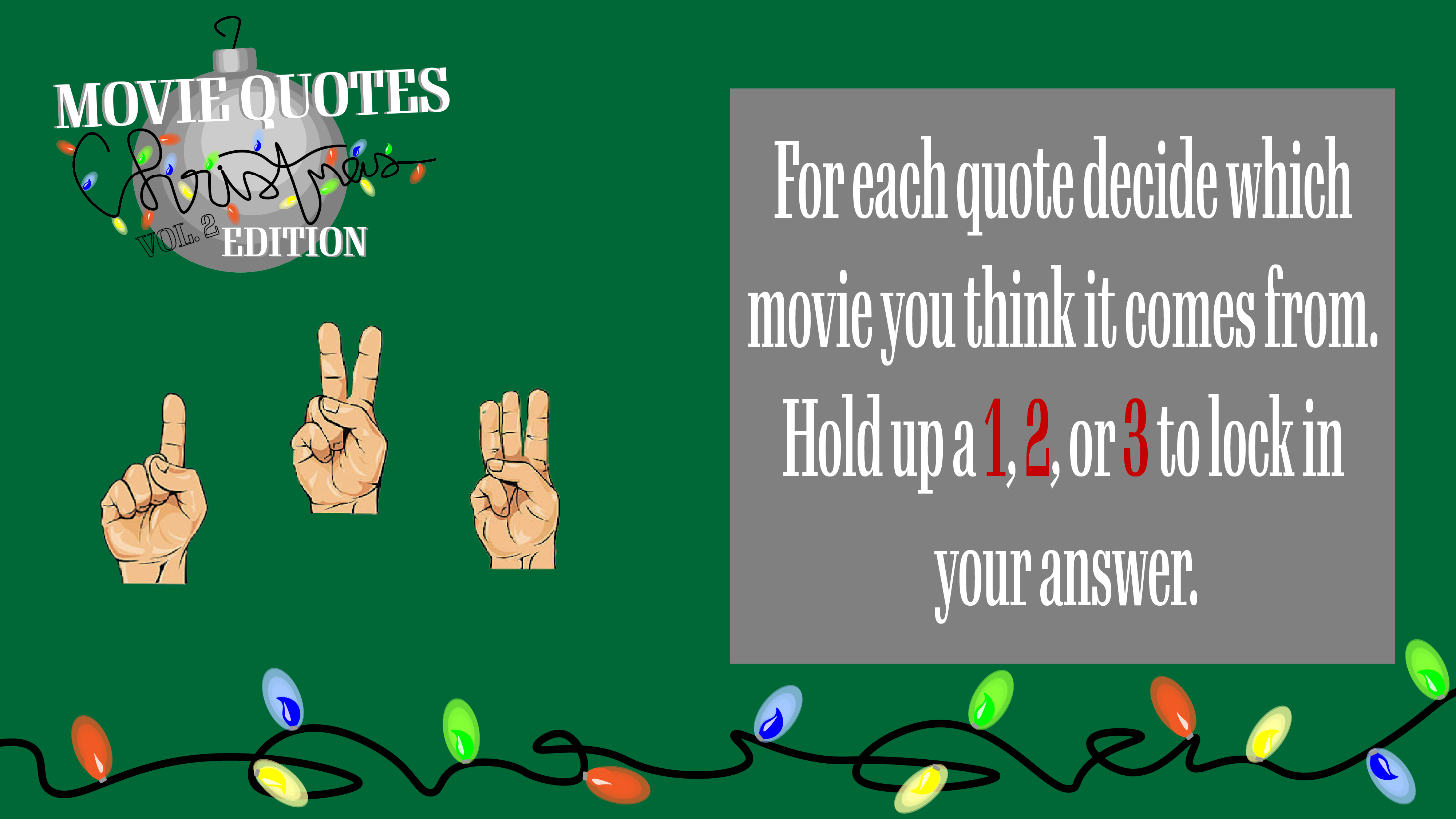 Movie Quotes: Christmas Edition - Vol. 2