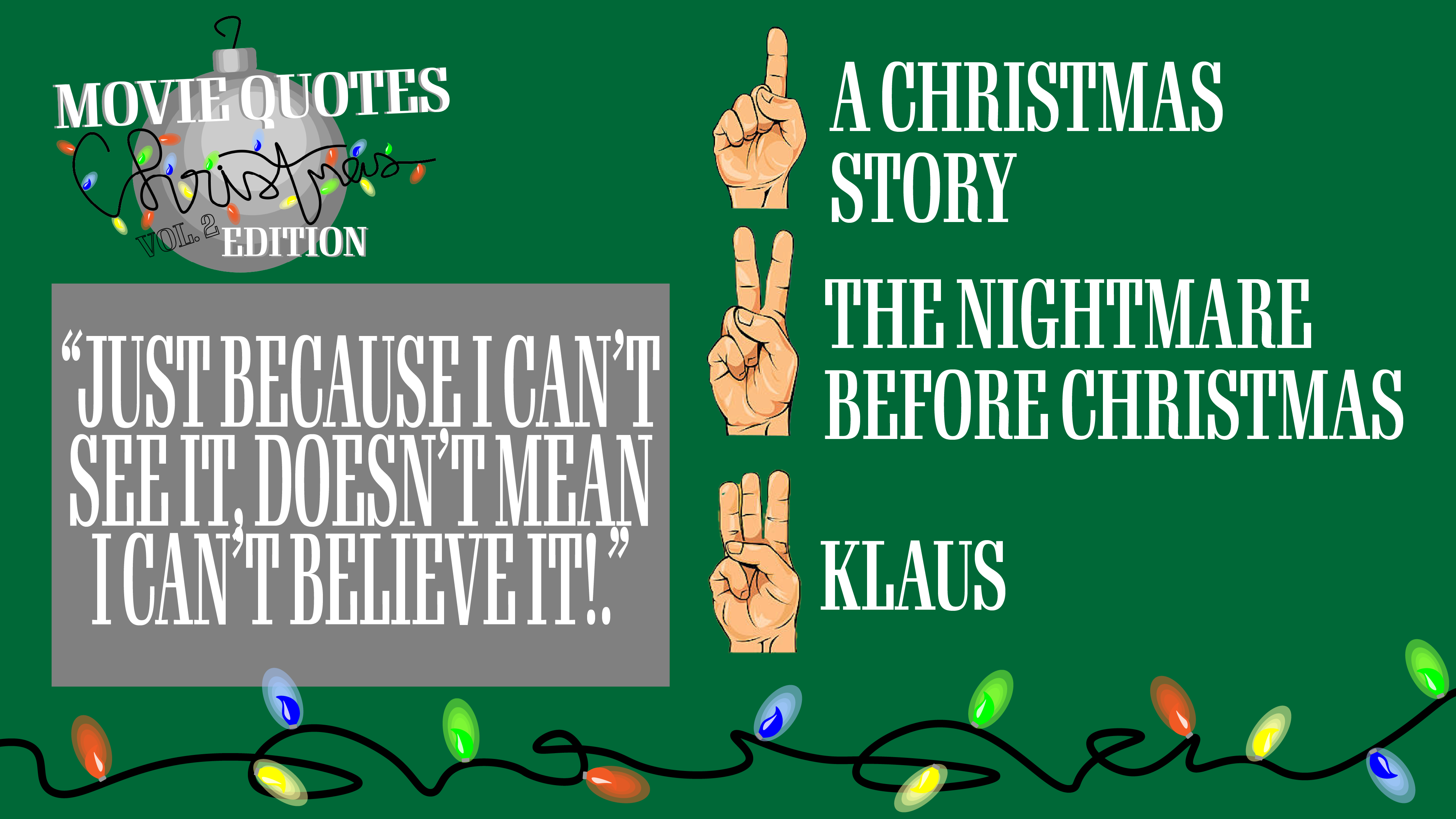Movie Quotes: Christmas Edition - Vol. 2