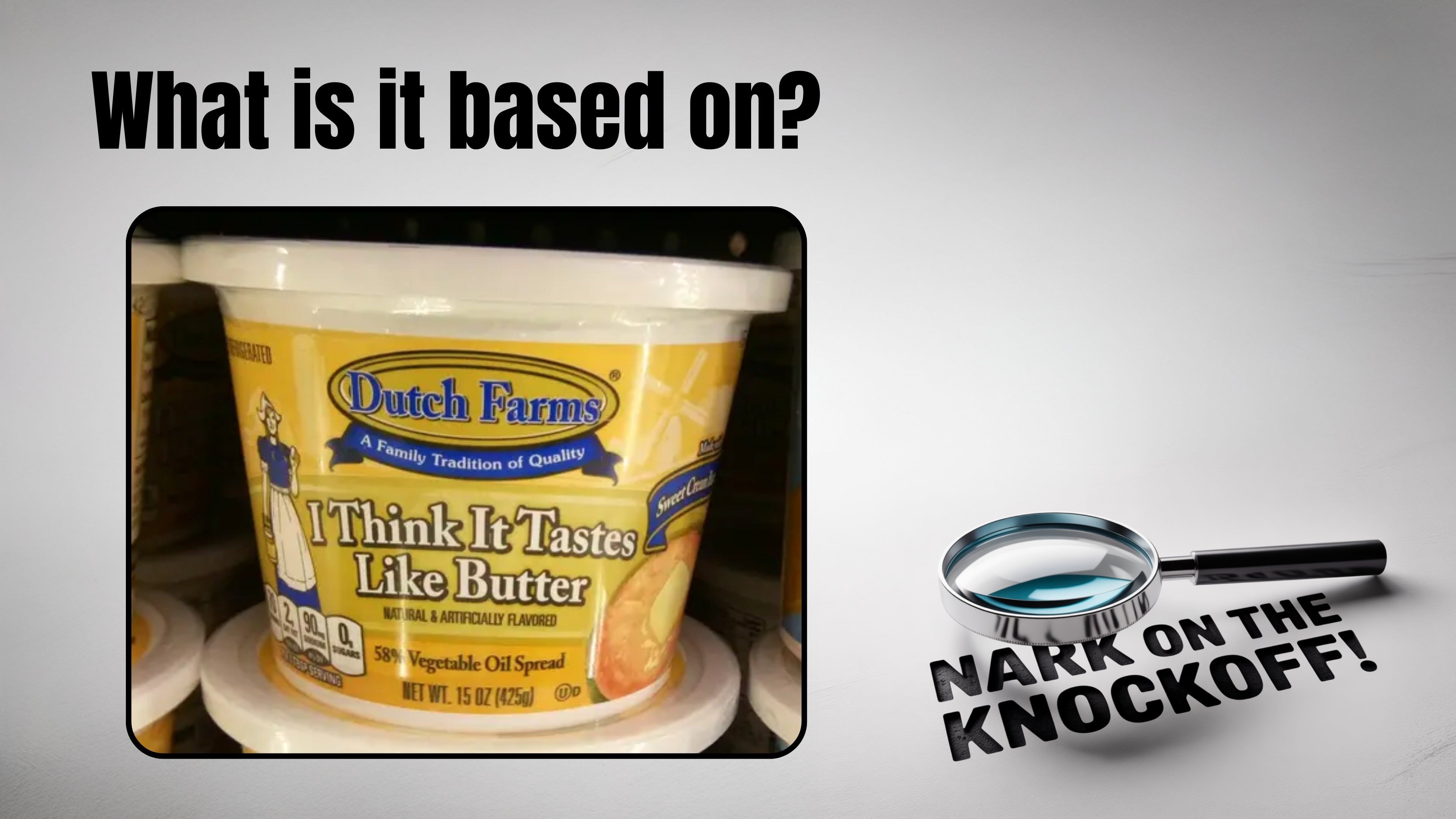 Nark on the Knockoff - Wild Foods