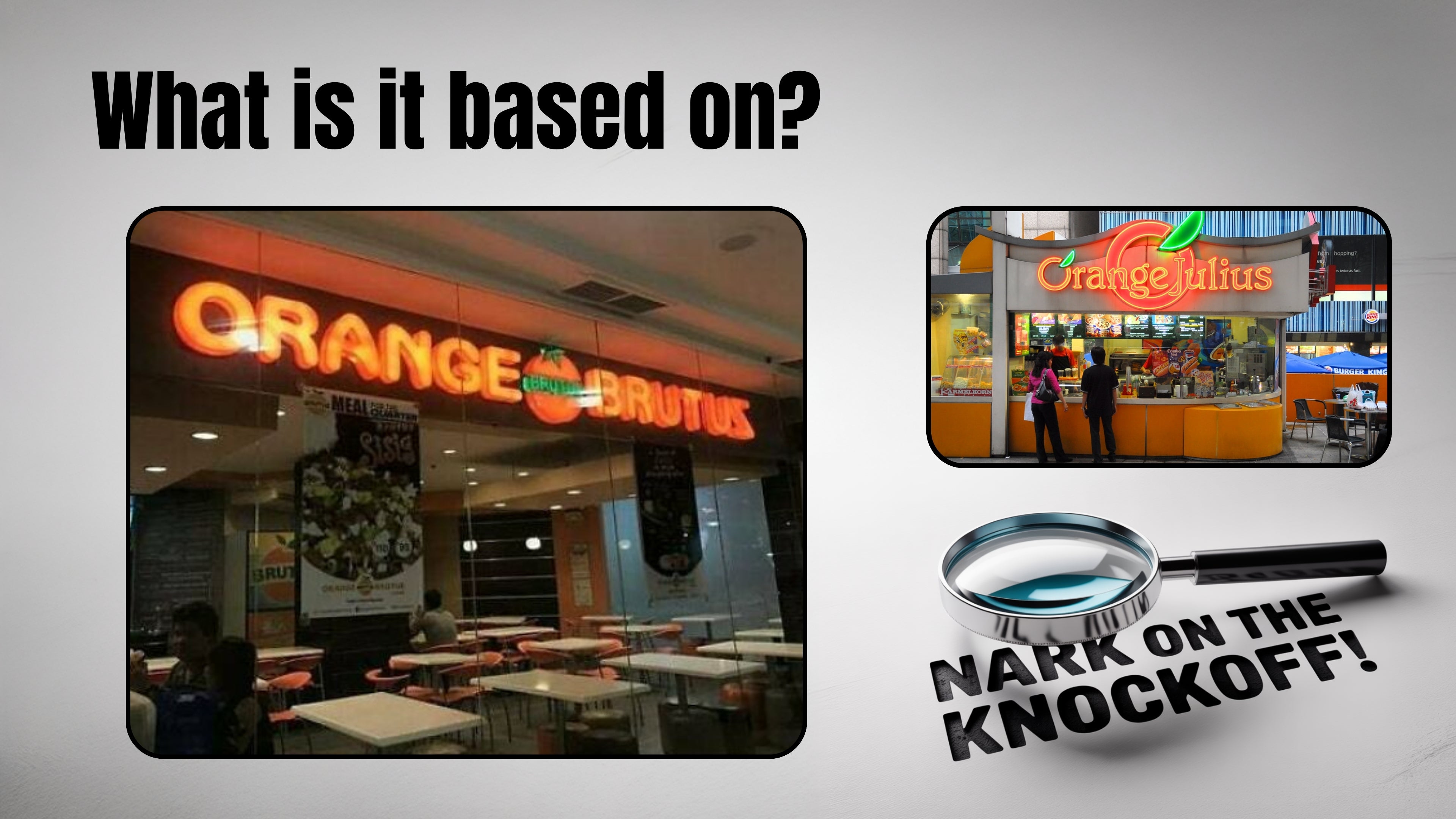 Nark on the Knockoff - Sketchy Places