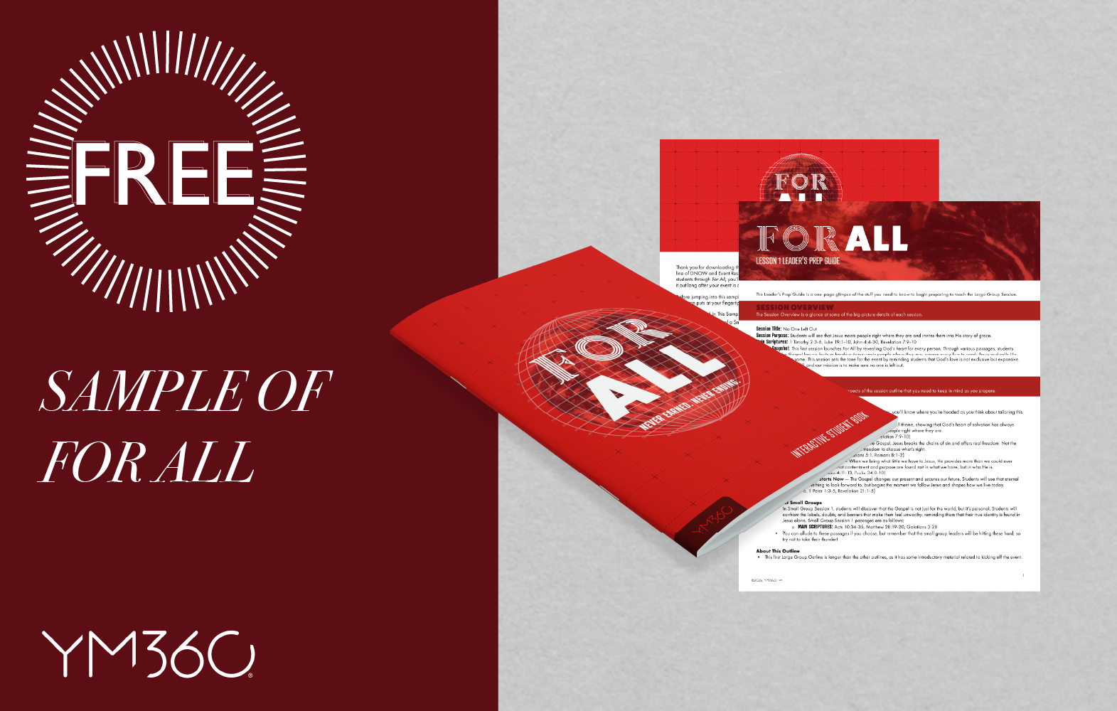 Get a FREE Sample of For All