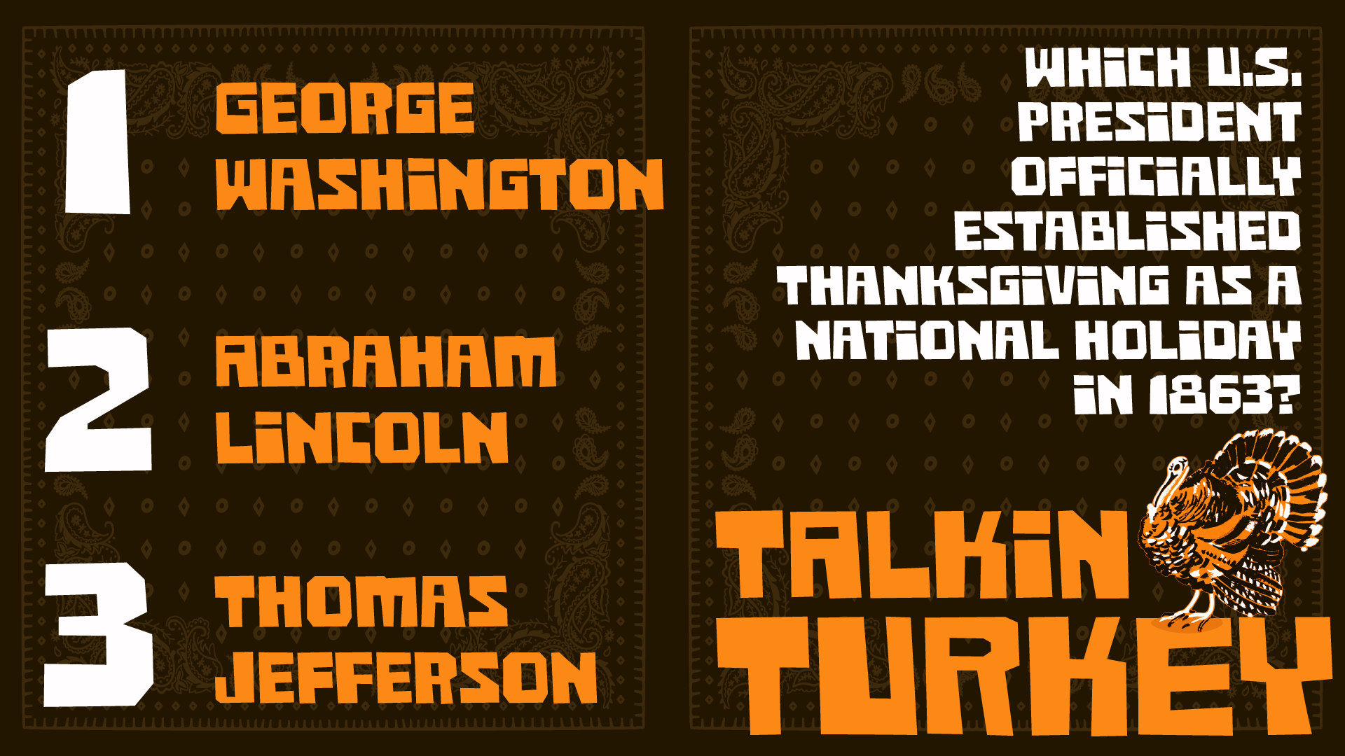 TALKIN TURKEY