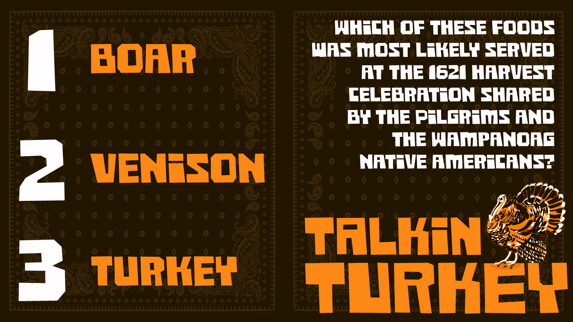 TALKIN TURKEY