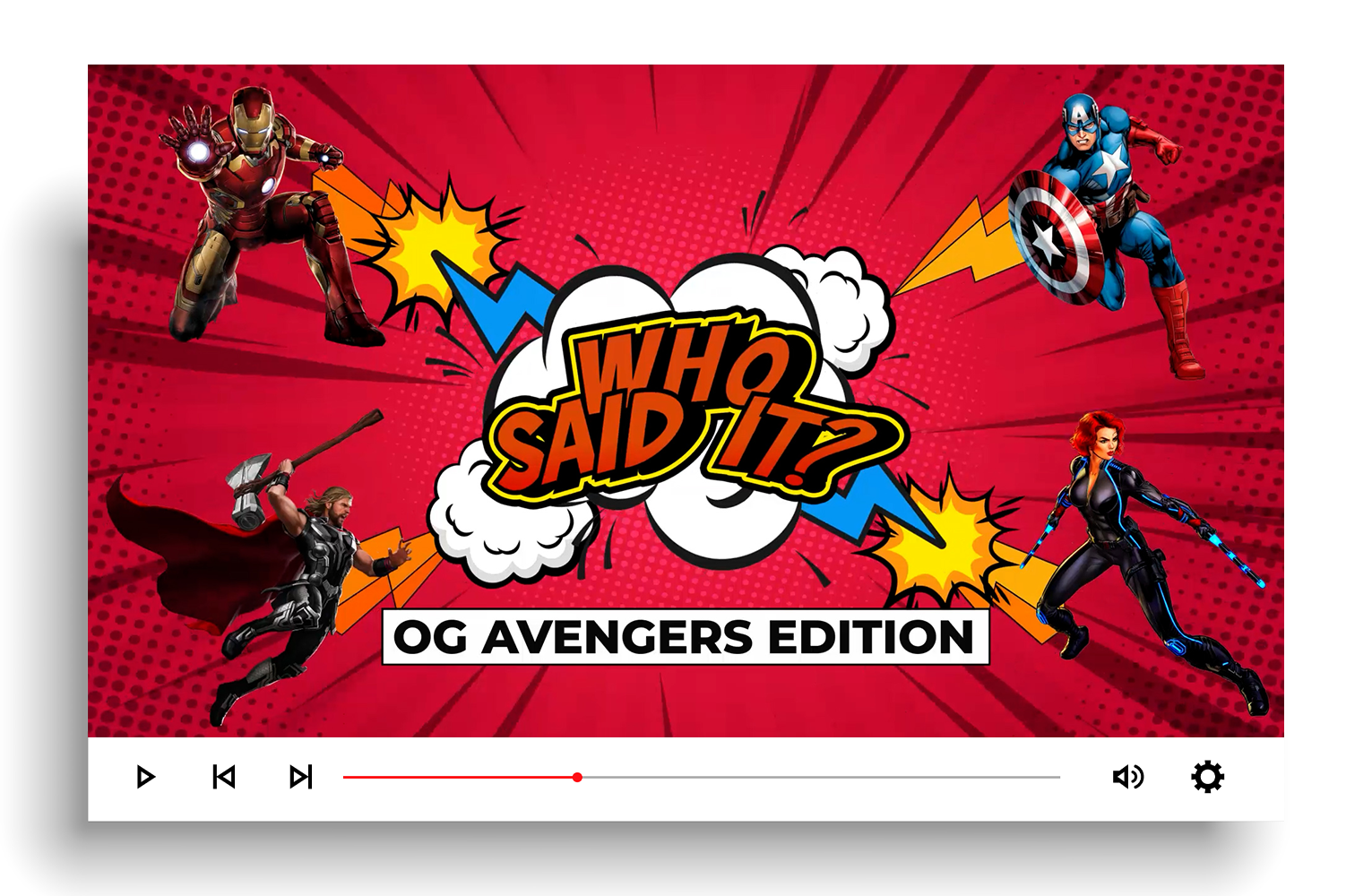 Who Said It - OG Avengers Edition