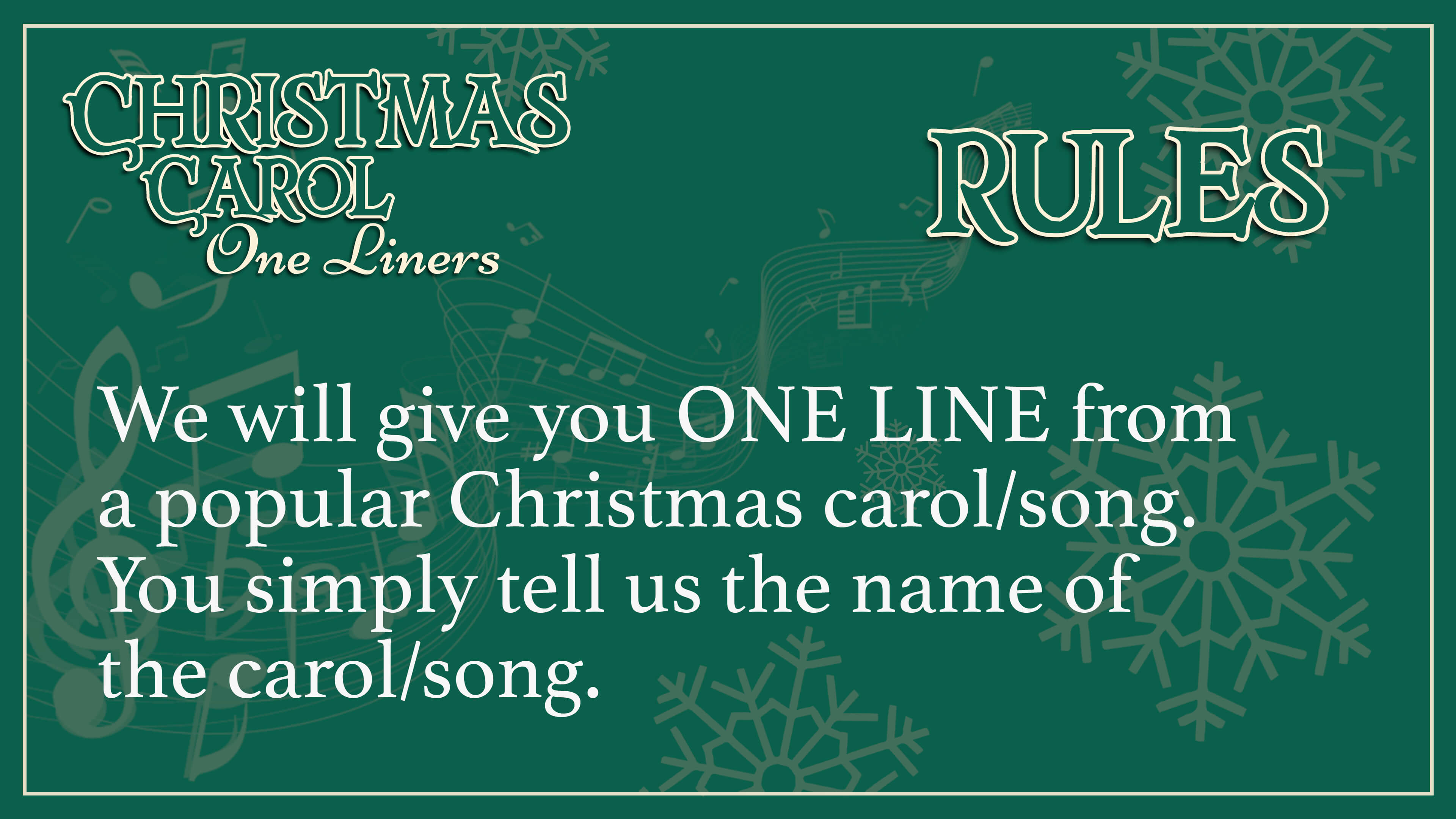 Christmas Carol One-liners