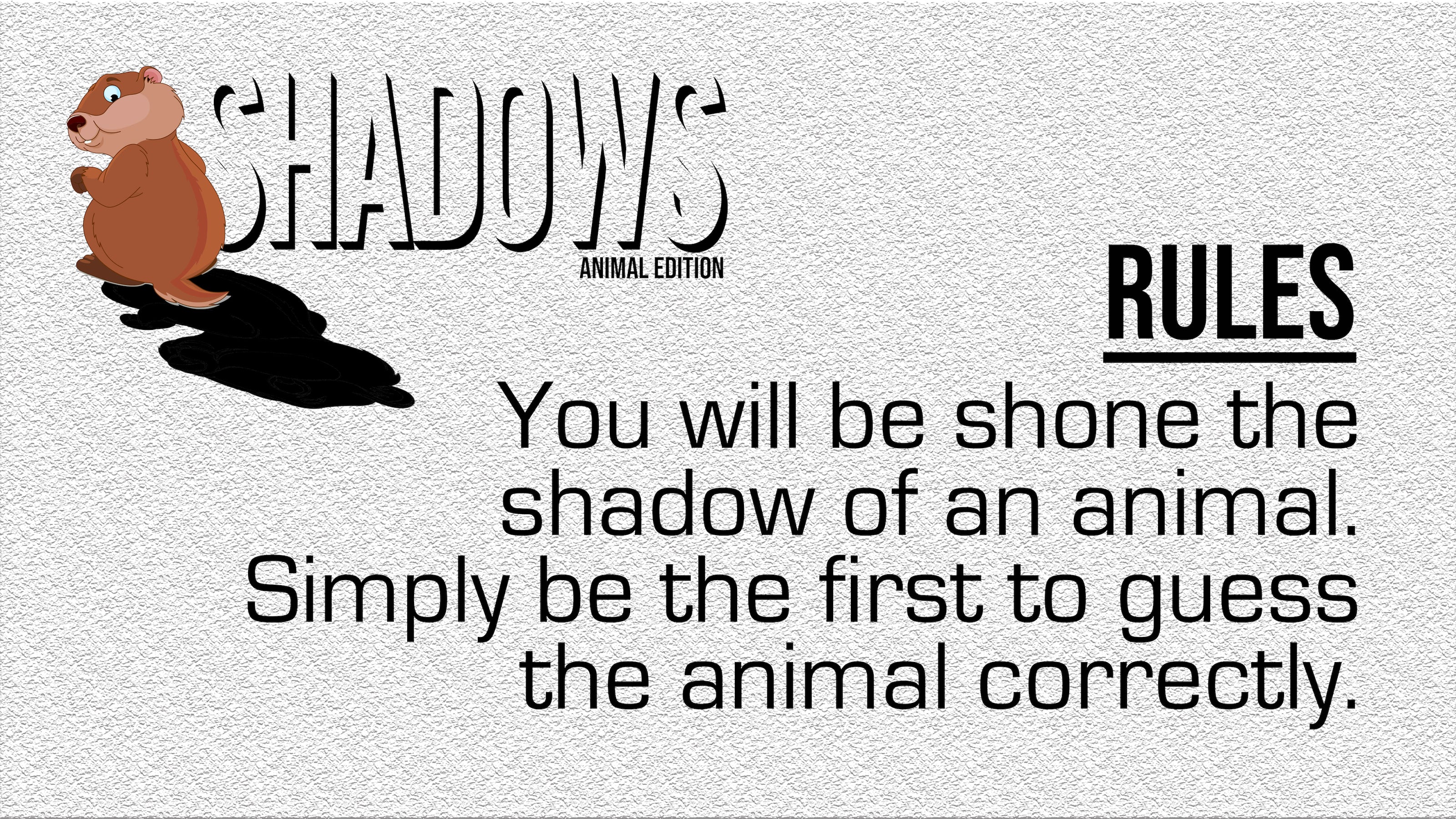Shadows: Animal Edition