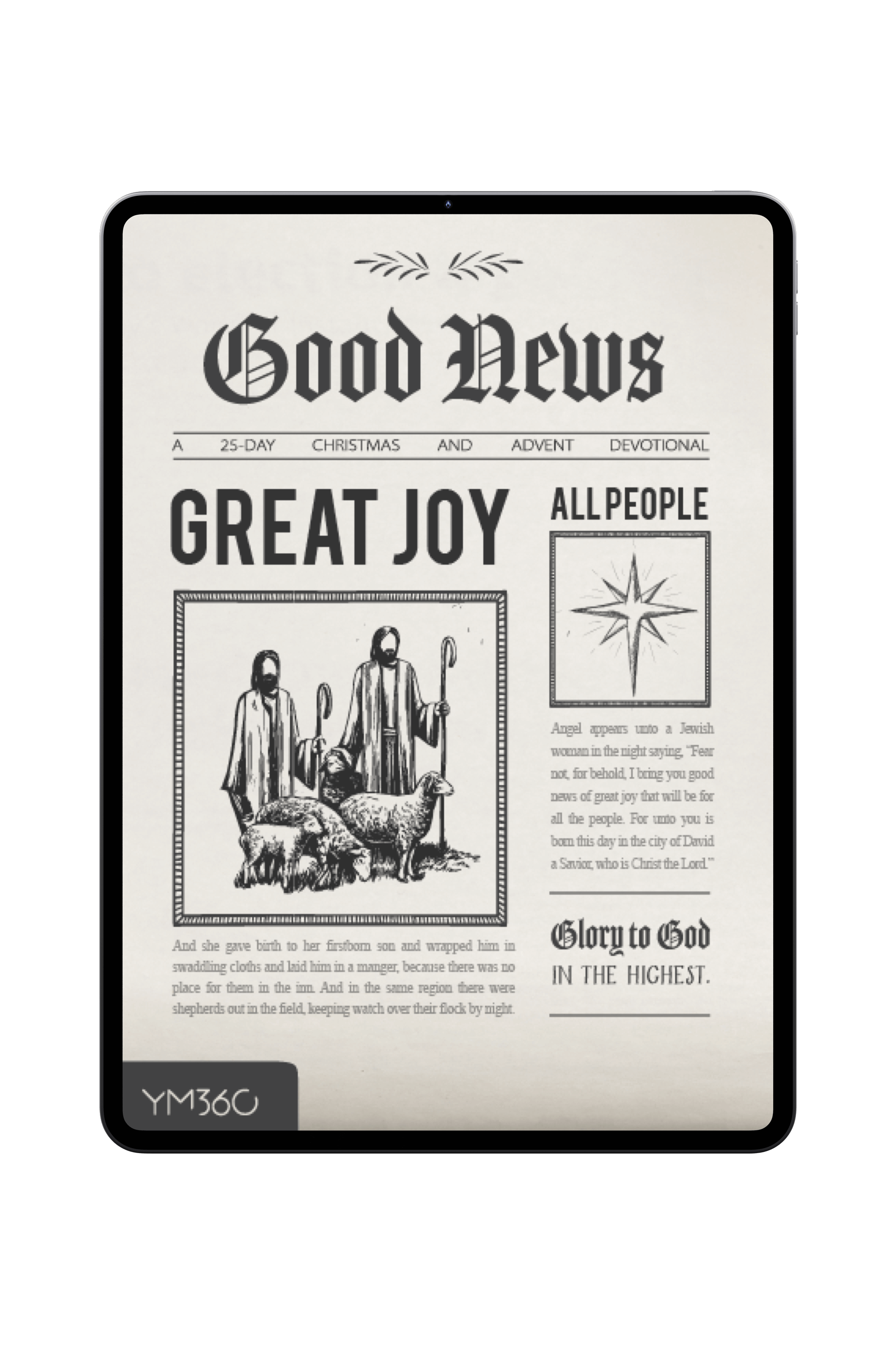 [DOWNLOADABLE VERSION] Good News, Great Joy, All People: A 25-Day Christmas and Advent Devotional