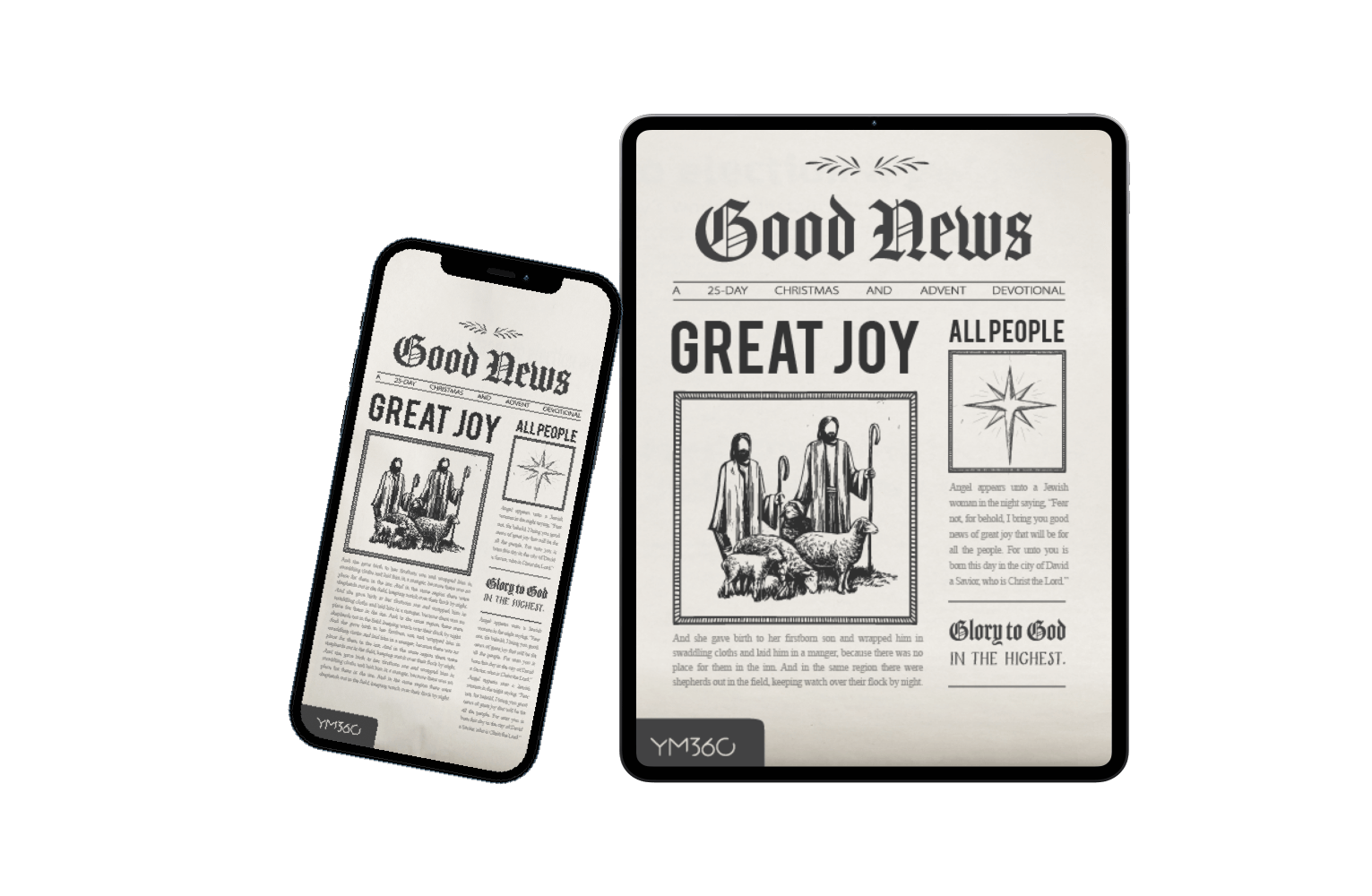 [DOWNLOADABLE VERSION] Good News, Great Joy, All People: A 25-Day Christmas and Advent Devotional