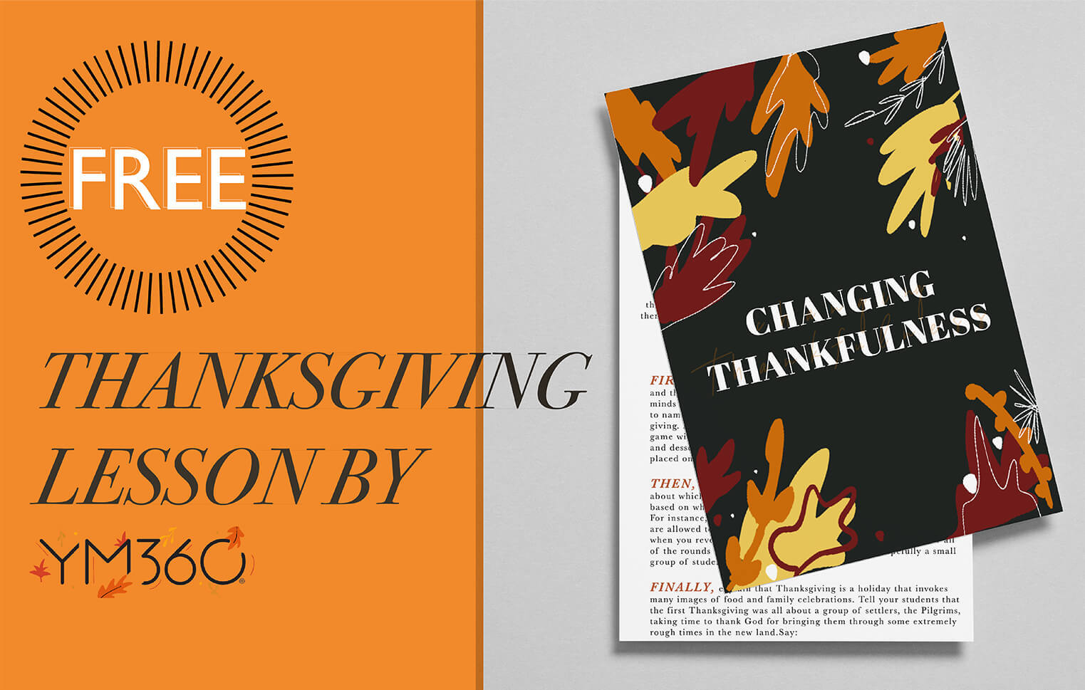 Free Thanksgiving Lesson | Changing Thankfulness