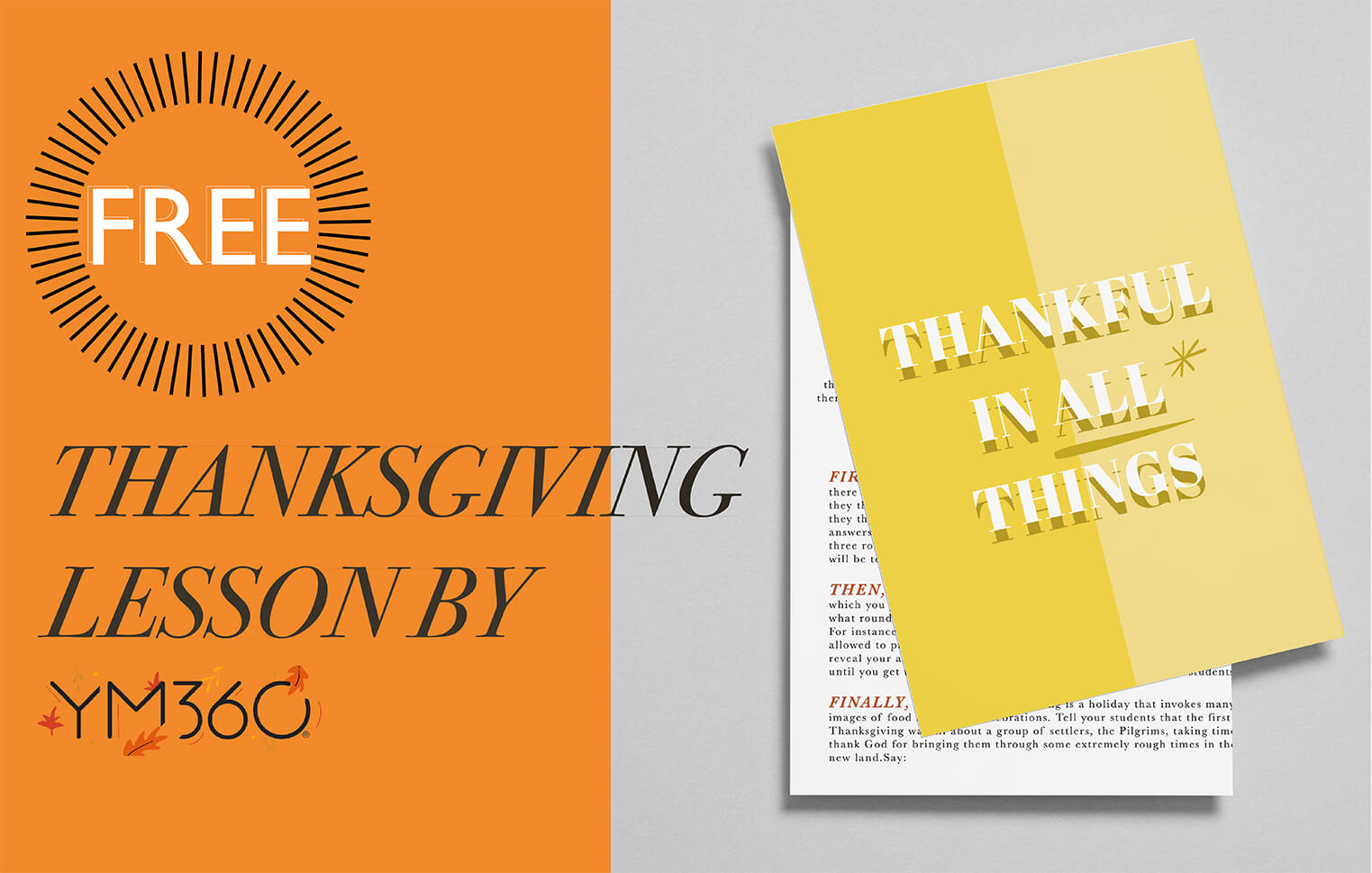 Free Thanksgiving Lesson | Thankful in All Things