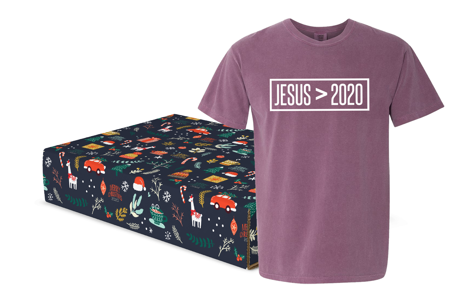 Jesus Is Greater Than 2020 T-Shirt Christmas Gift Box