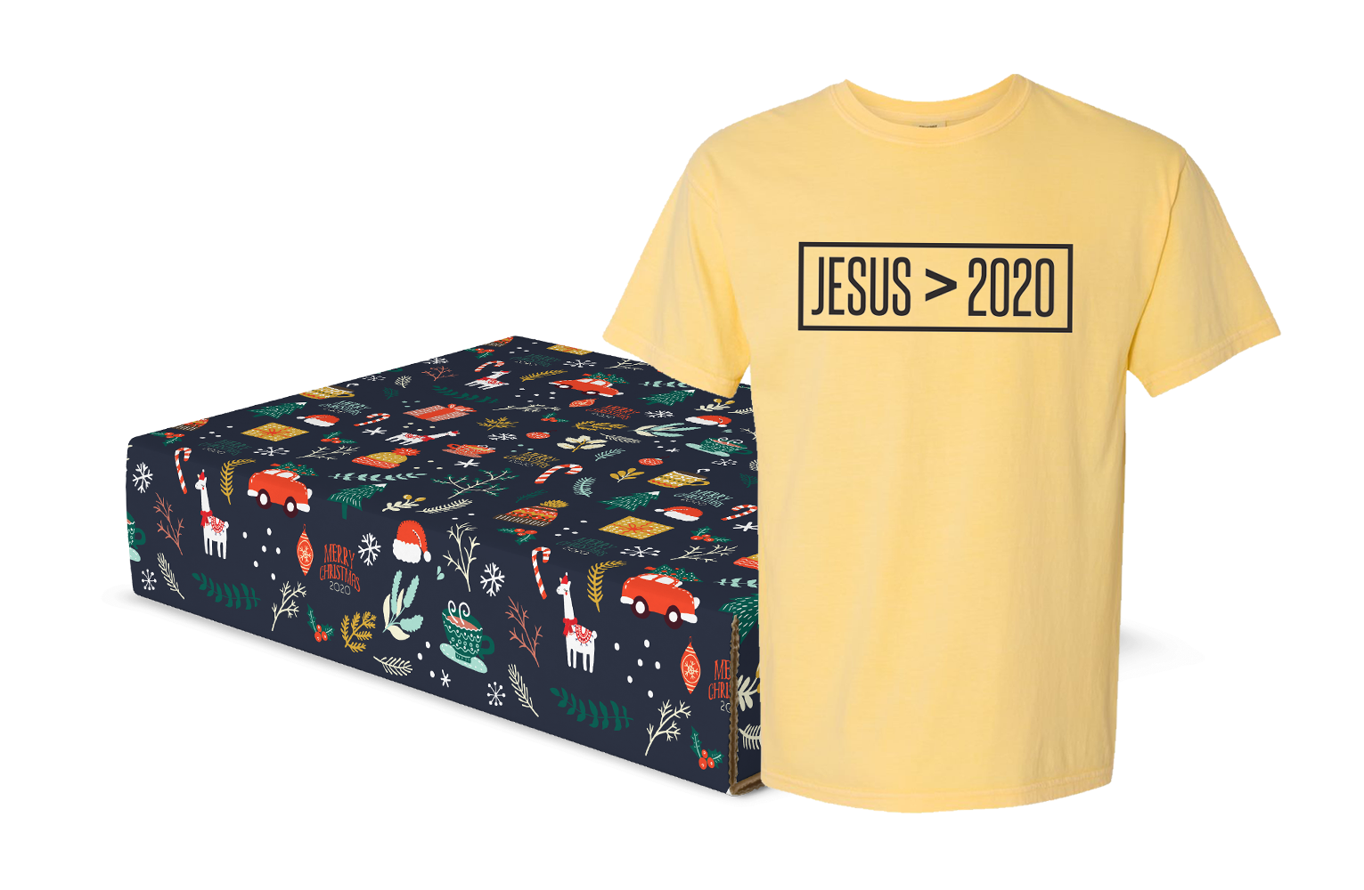 Jesus Is Greater Than 2020 T-Shirt Christmas Gift Box