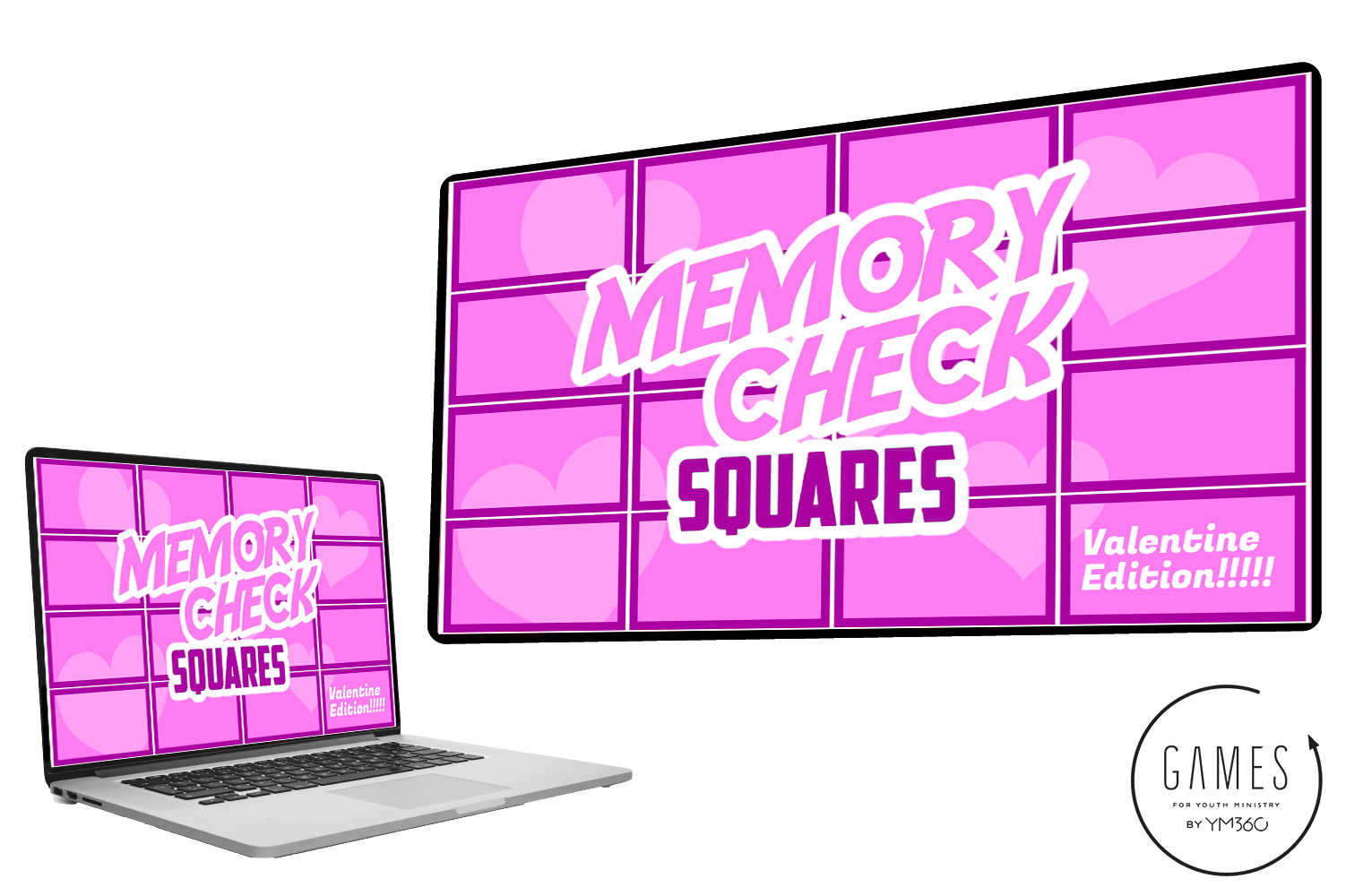 Memory Check Squares: Valentine Edition