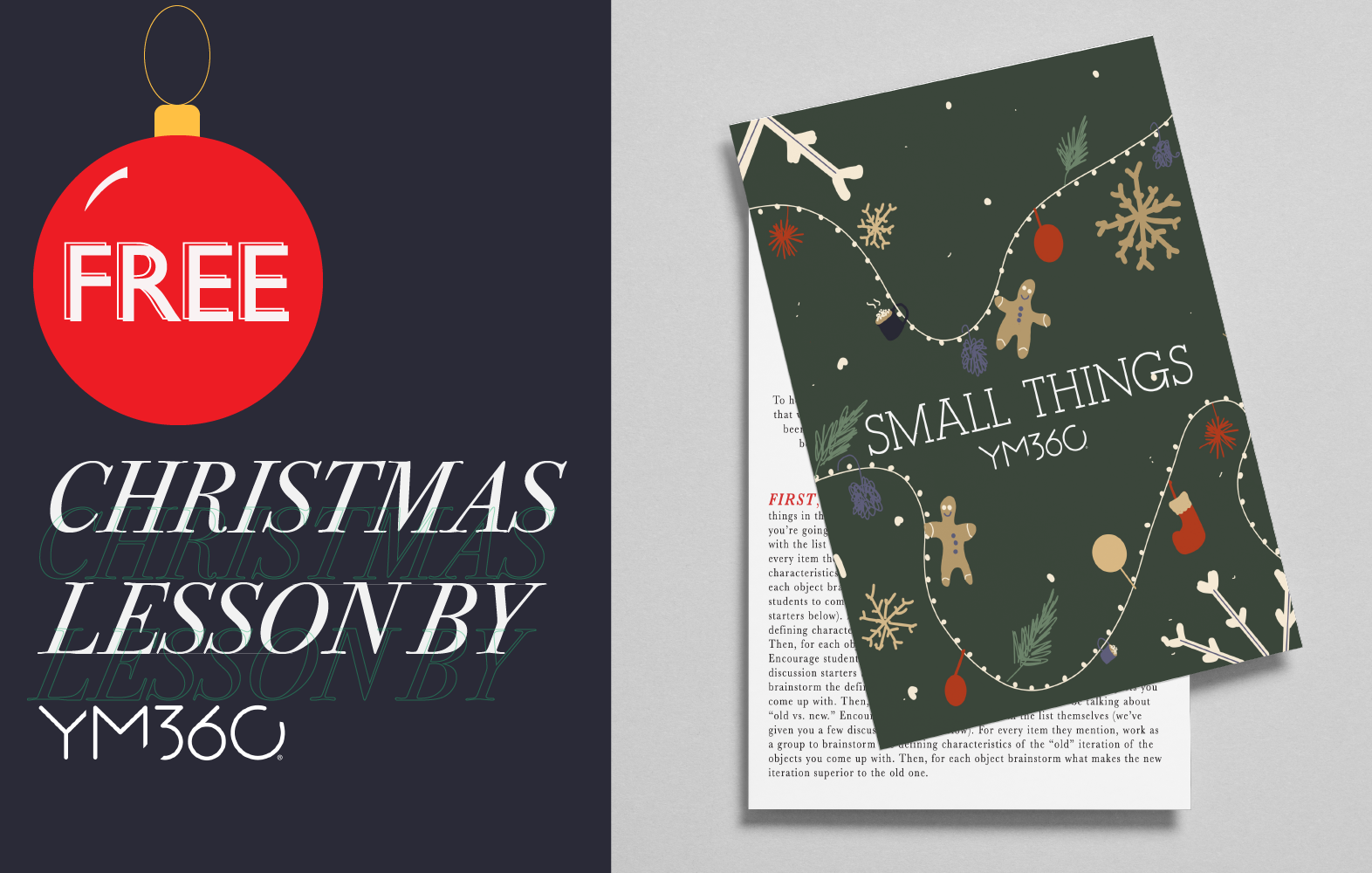 Free Christmas Lesson | Small Things: A Christmas Story
