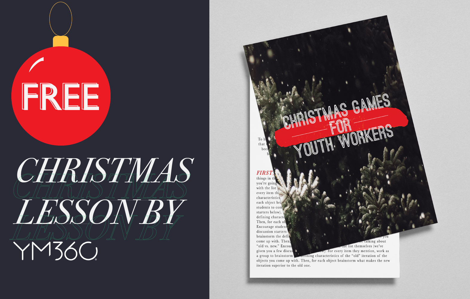 Free Christmas Lesson | Christmas Games for Youth Workers