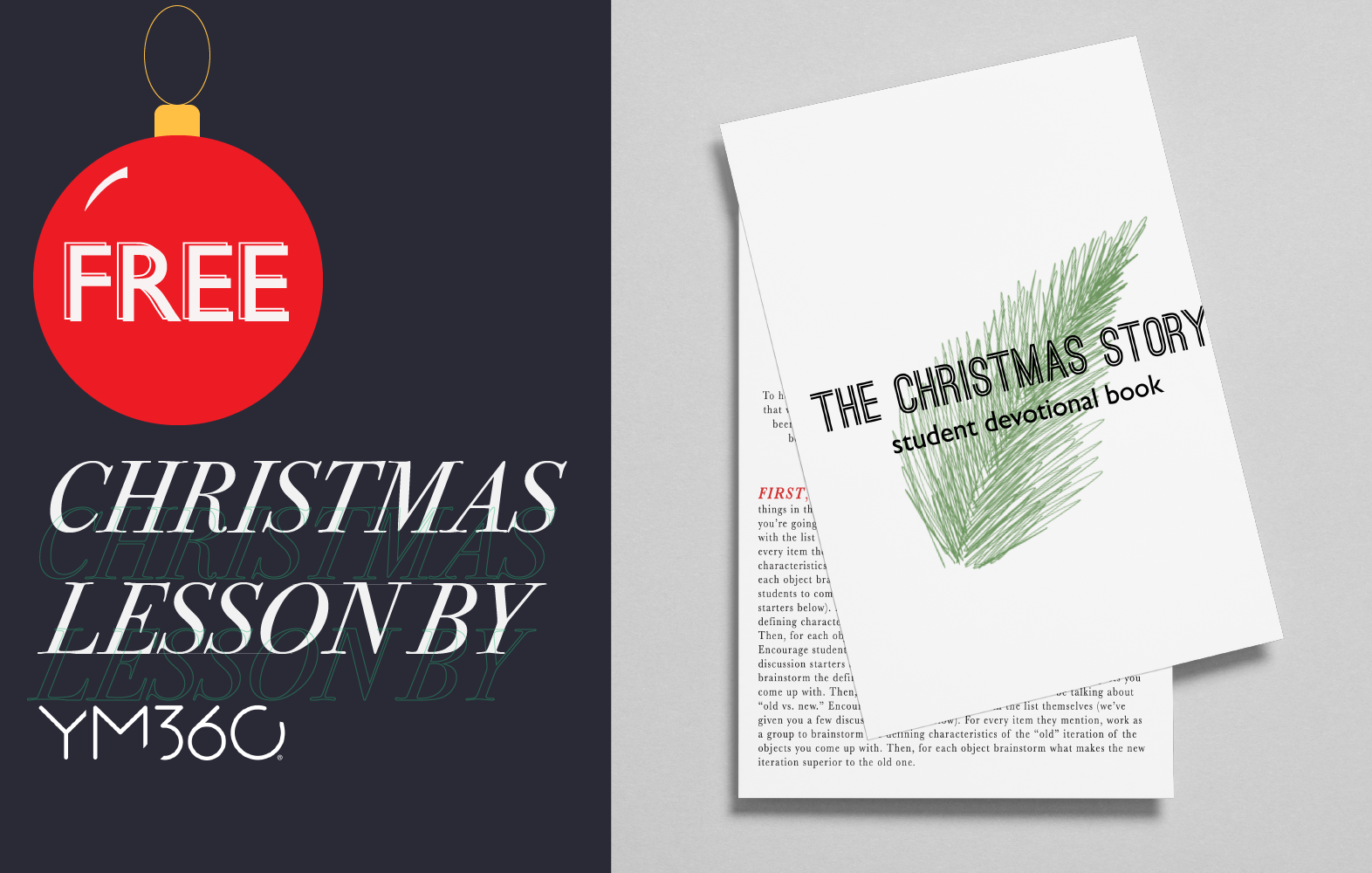 Free Christmas Lesson | The Christmas Story: Student Devotional Book